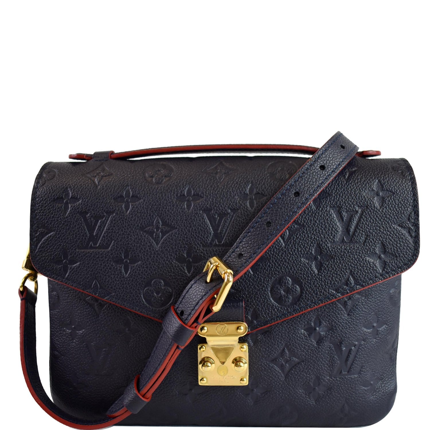 Louis Metis Pochette Empreinte Crossbody Bag Leather Blue Blue 3