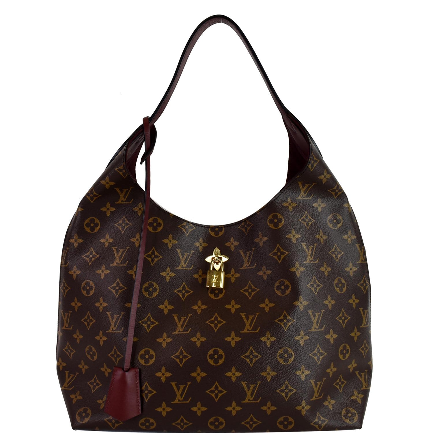 Louis Flower Hobo Shoulder Hobo Bag Canvas Monogram Shoulder Bag