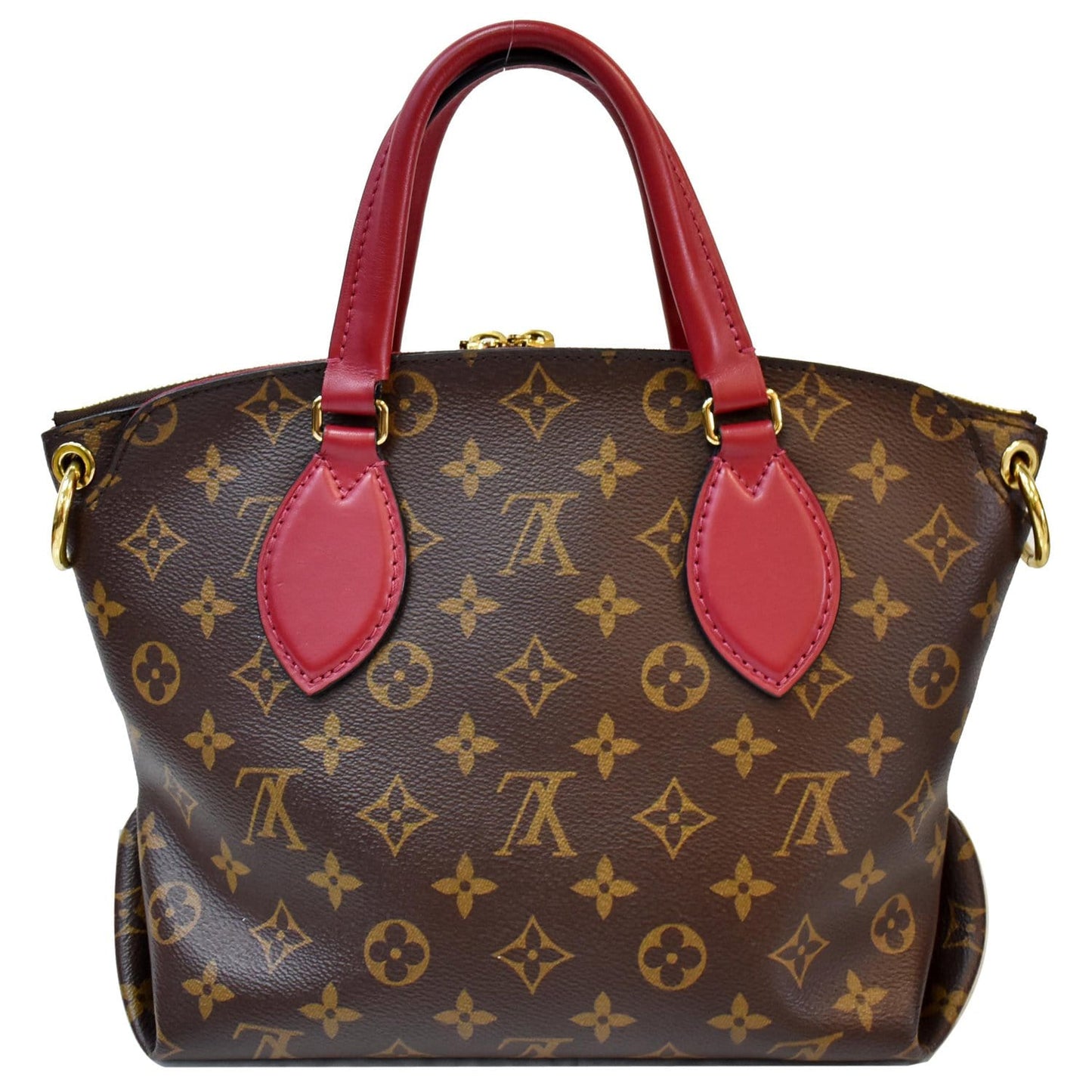 Louis Flower Zipped Pm Tote Bag Lie Canvas Monogram