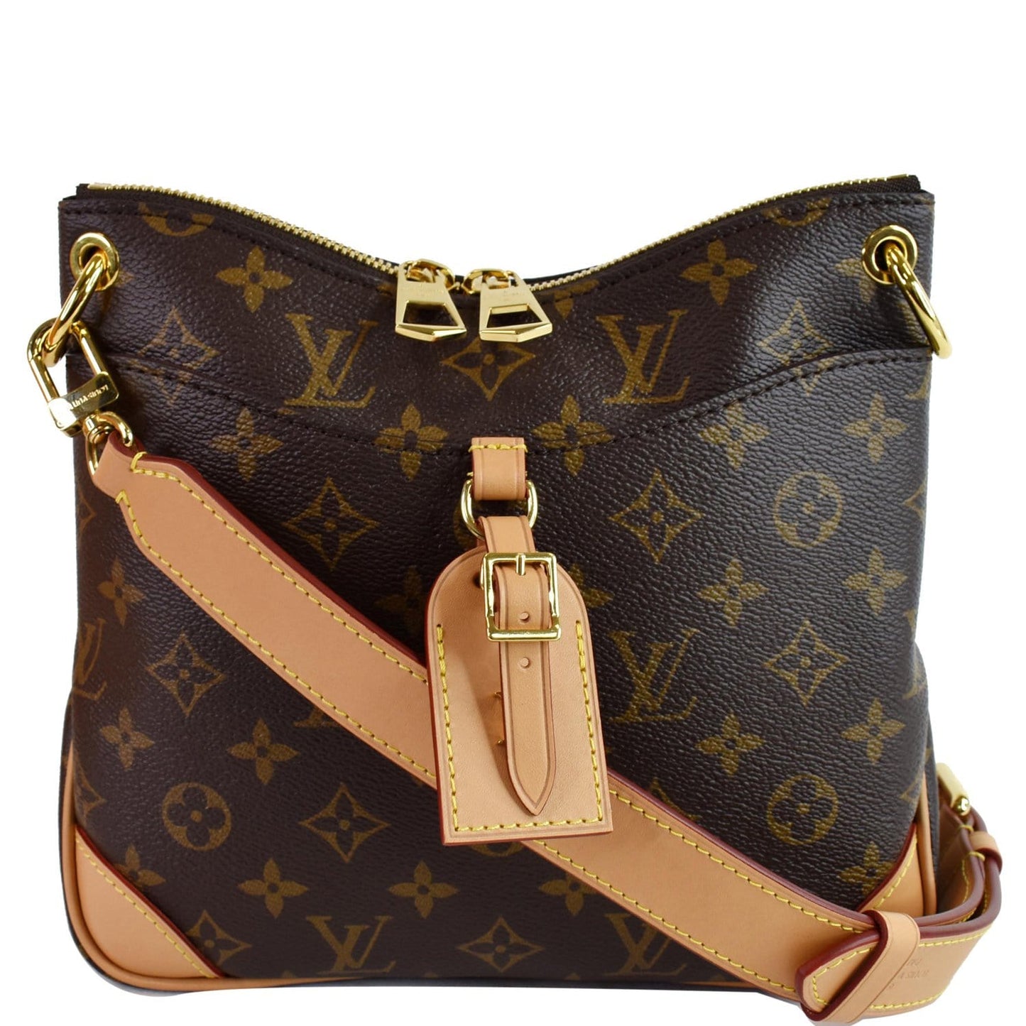 Louis Odeon Pm Nm Shoulder Bag Natural Canvas Monogram