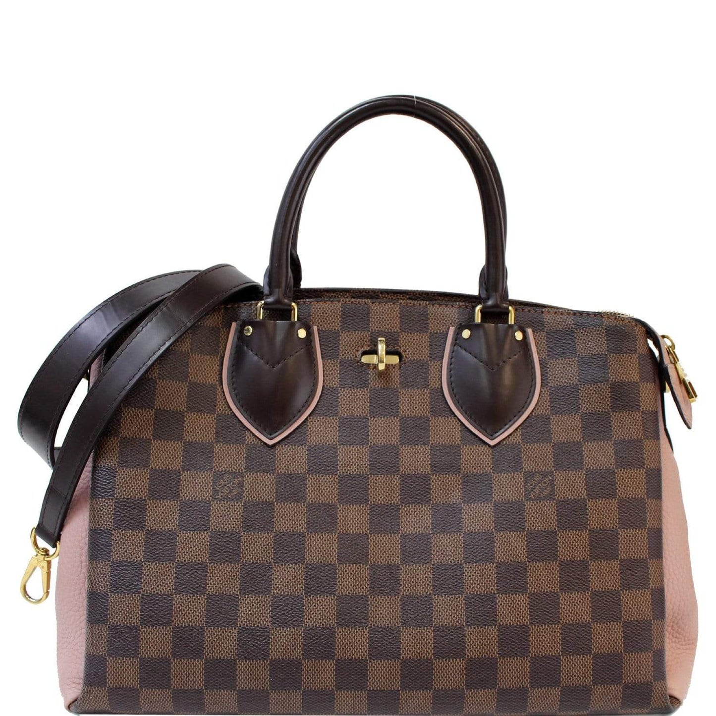 Louis Normandy Damier Ebene Shoulder Bag Brown