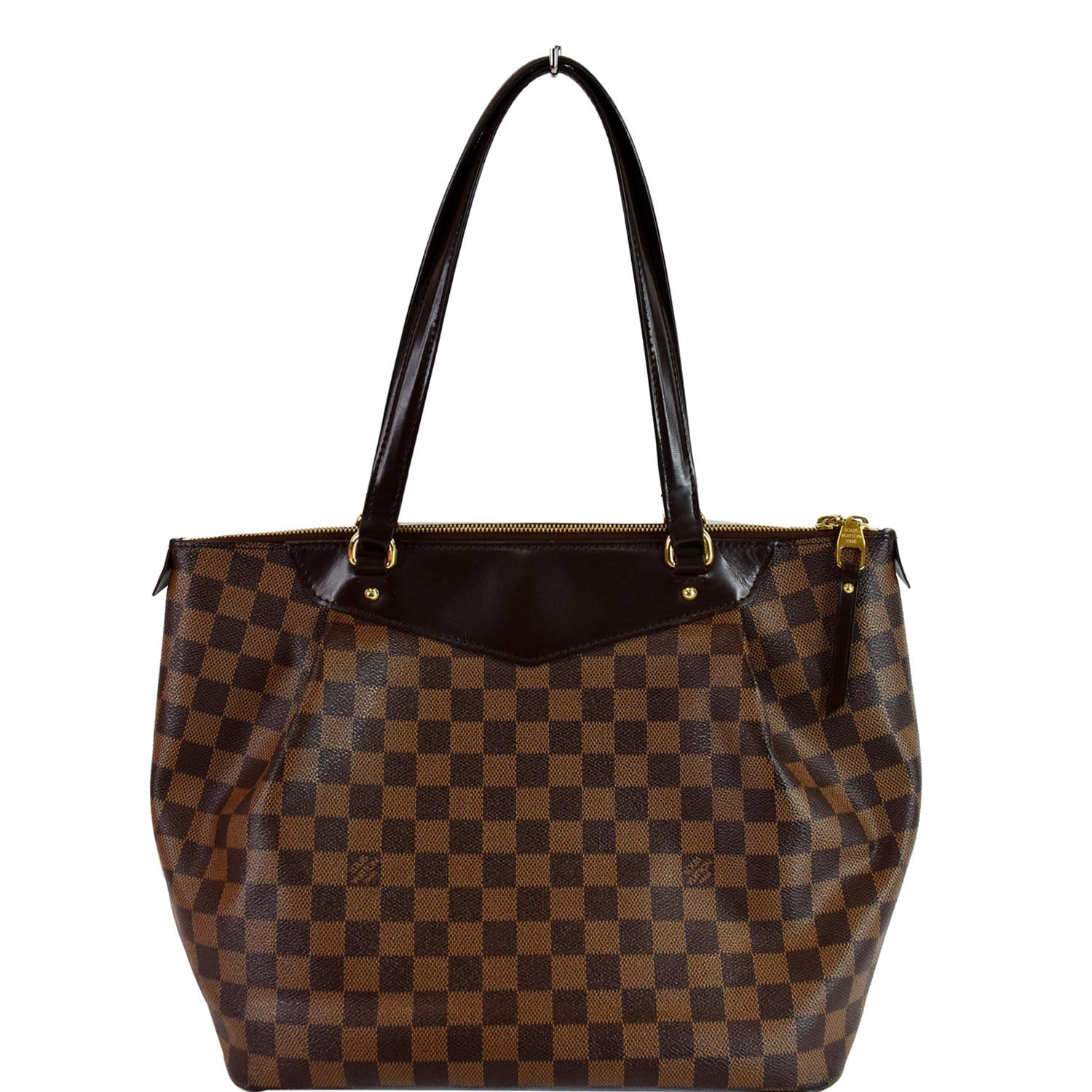 Louis Westminster Gm Damier Ebene Tote Shoulder Brown Shoulder Bag Brown 2