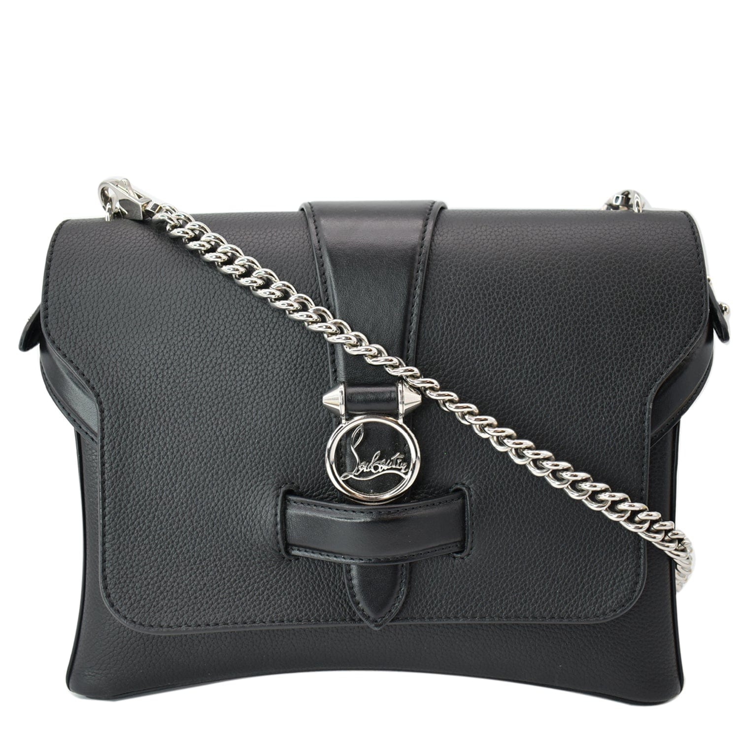 Pebbled Rubylou Shoulder Bag Black Small