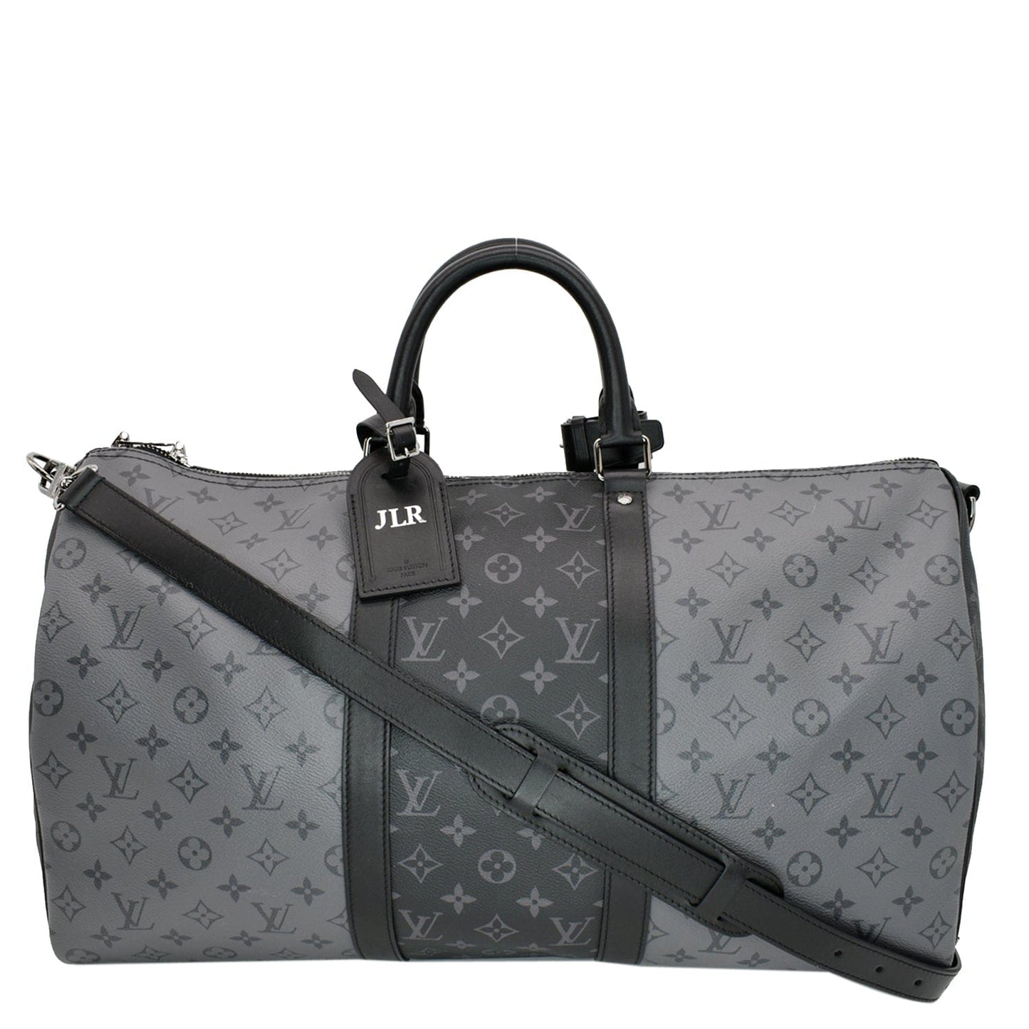 Louis Keepall Bandouliere Eclipse Travel Bag New Monogram Black