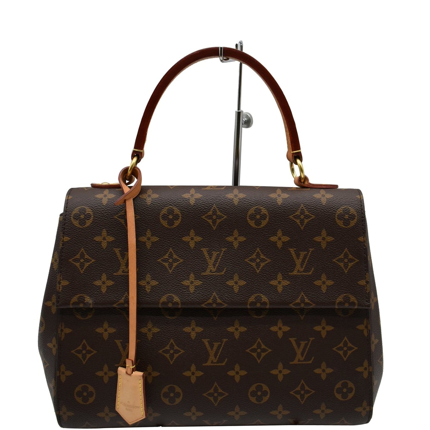 Louis Cluny Mm Shoulder Bag Canvas Monogram Brown 2
