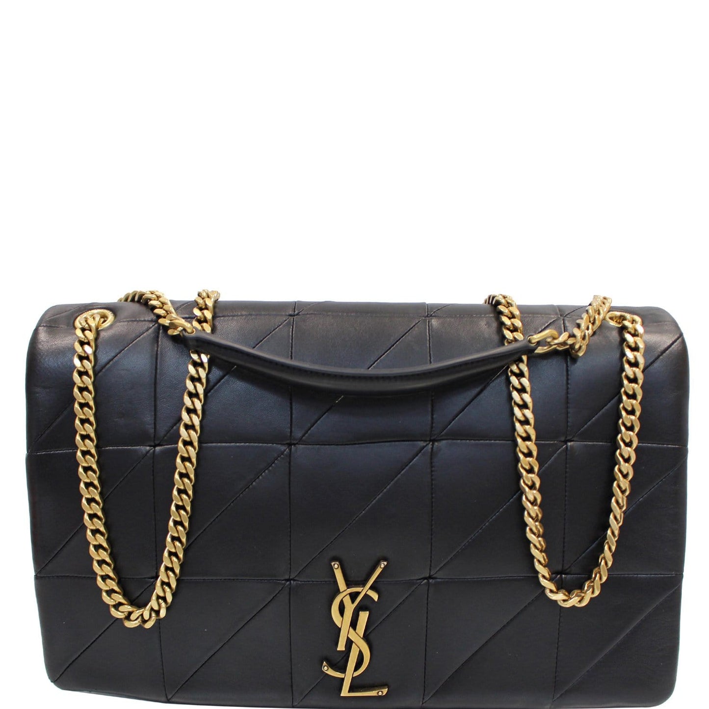 YSL Saint Laurent Saint Jamie Giant Lambskin Shoulder Bag Leather Black