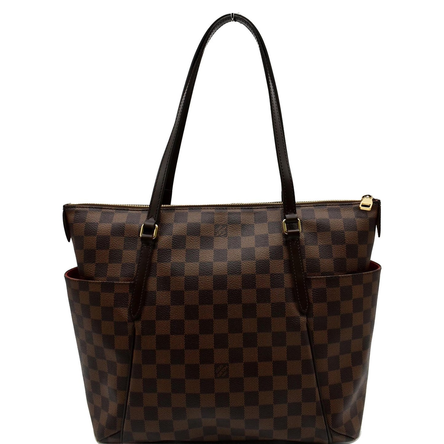 Louis Totally Mm Damier Ebene Shoulder Bag Brown