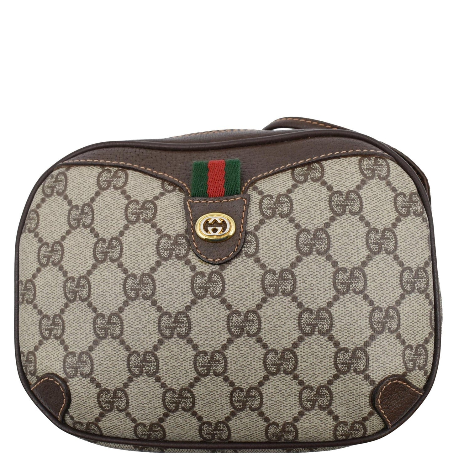 Gucci Supreme Crossbody Bag Canvas Beige