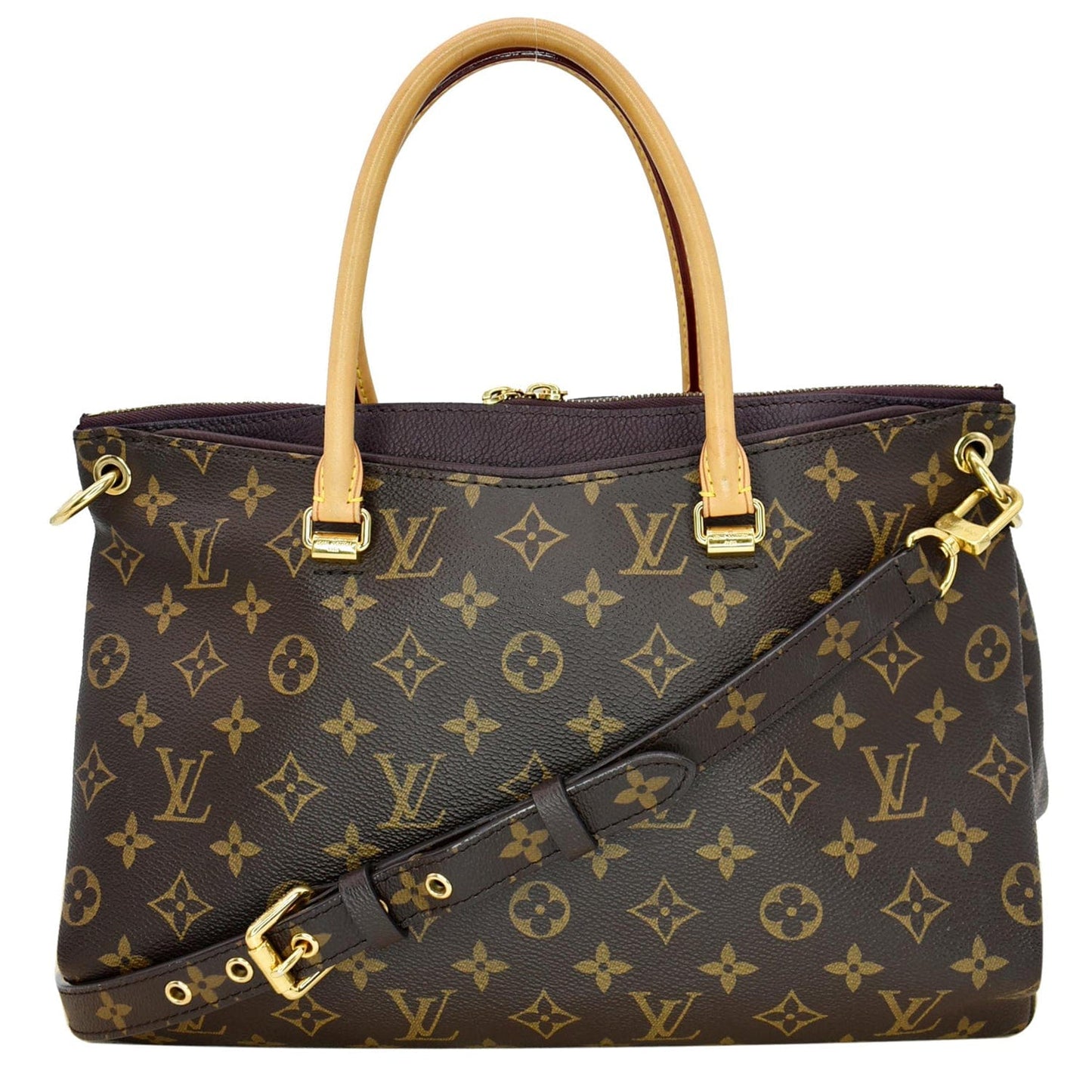 Louis Pallas Satchel Bag Canvas Monogram Travel Bag