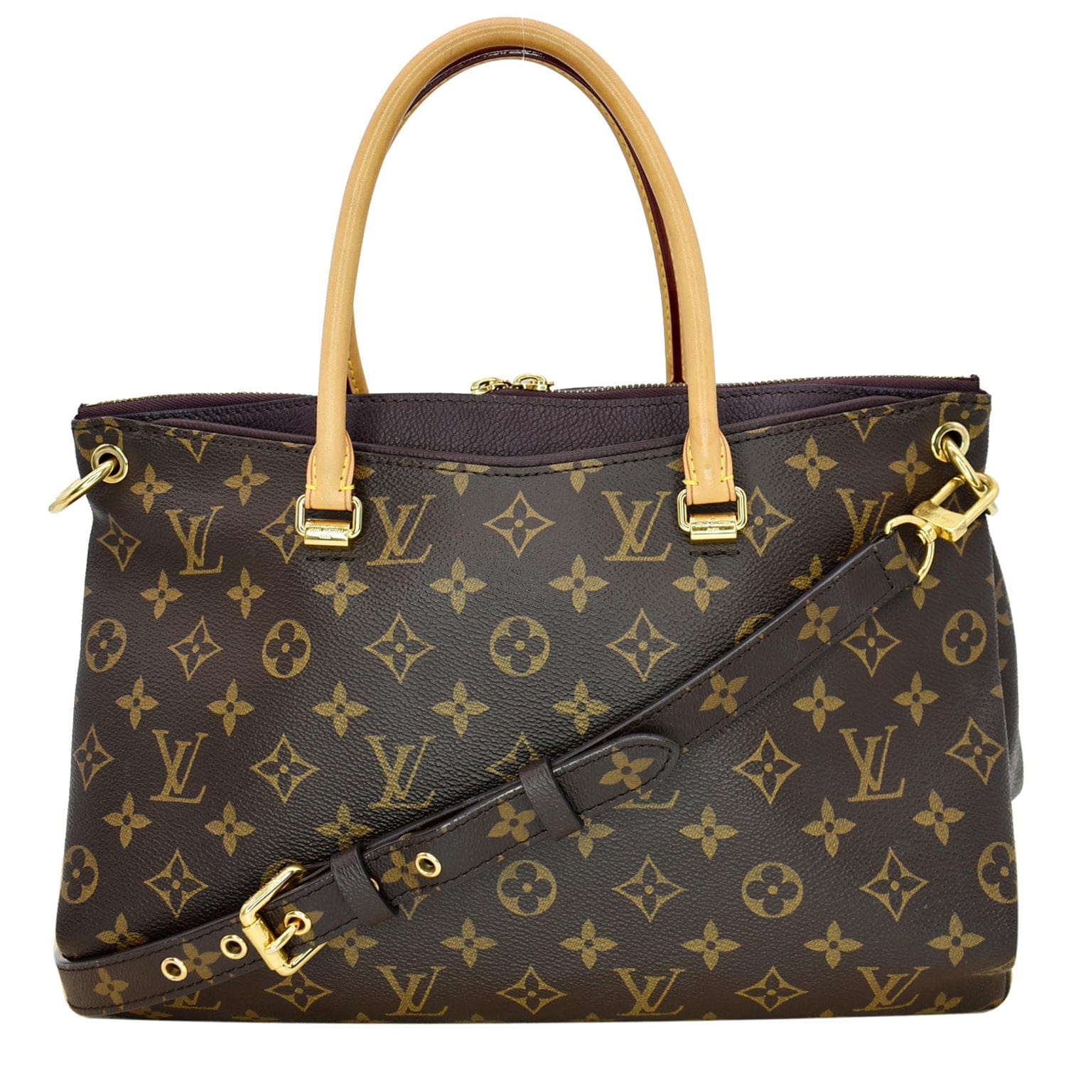 Louis Pallas Satchel Bag Canvas Monogram Travel Bag