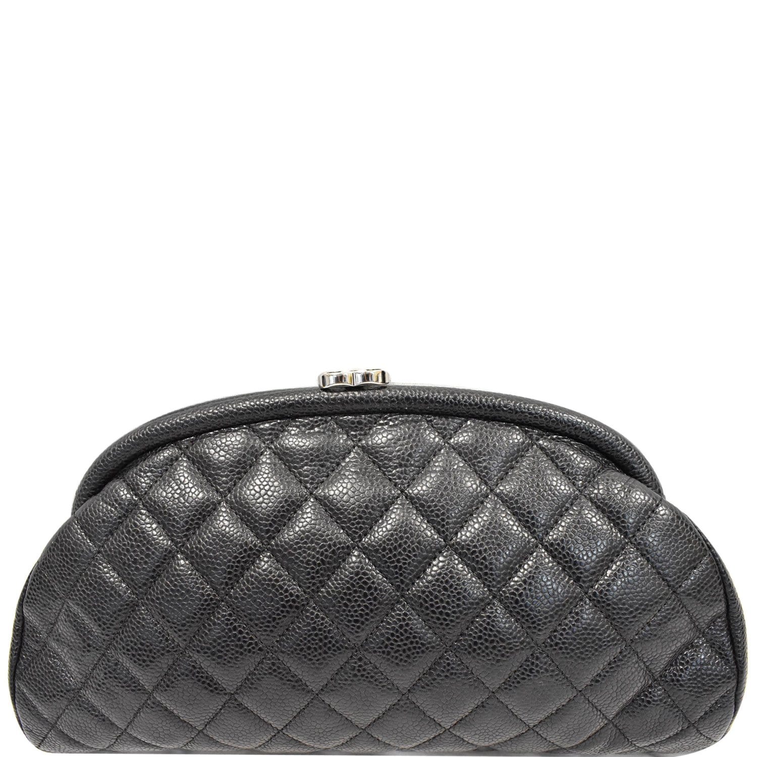 Chanel Timeless Caviar Clutch Leather Quilted Clutch Bag