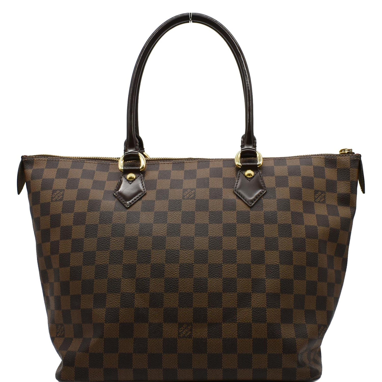 Louis Saleya Mm Damier Ebene Tote Bag Brown