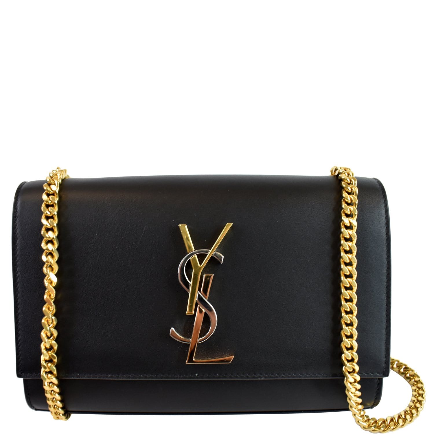 YSL Saint Laurent Saint Kate Smooth Crossbody Bag Leather Black