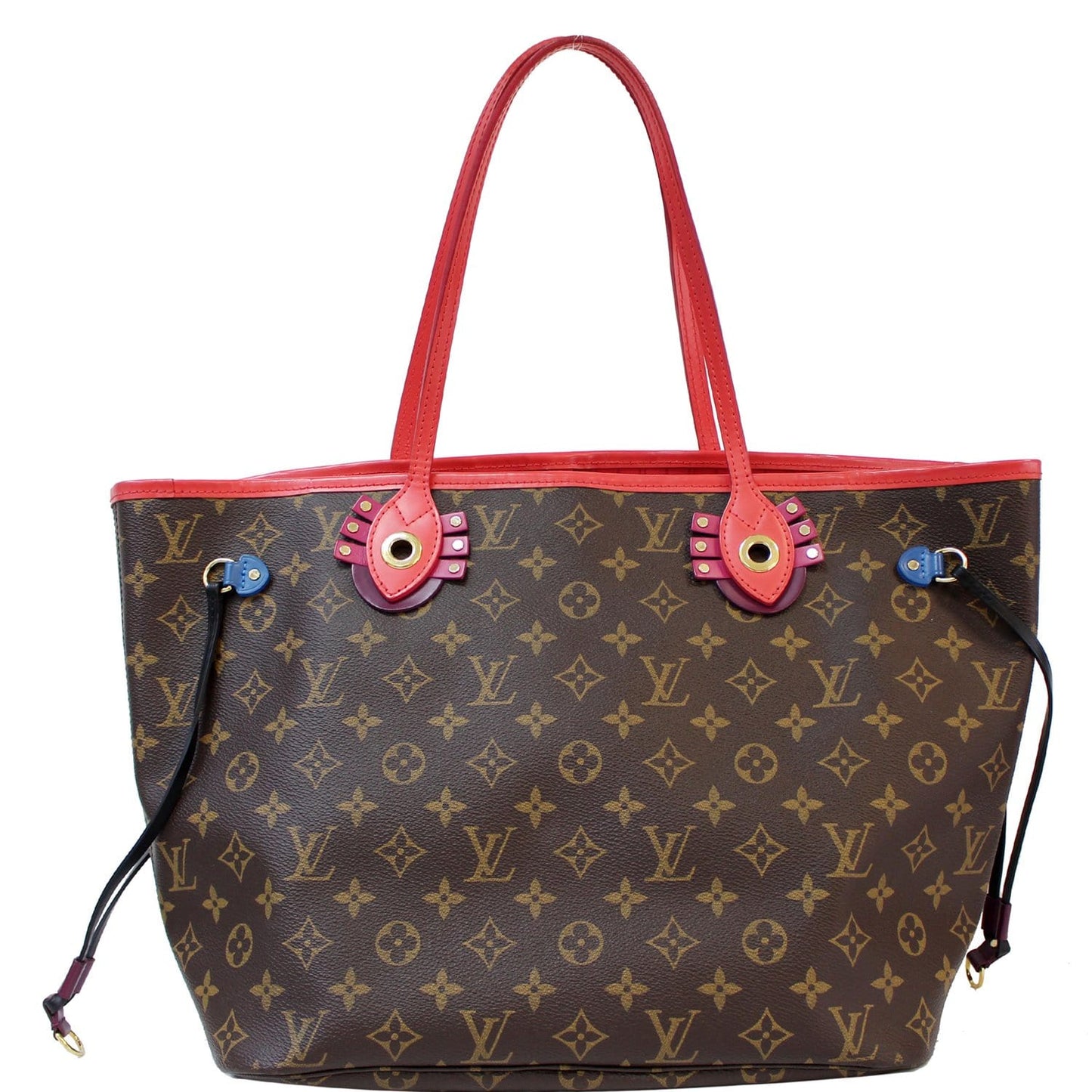 Louis Neverfull Mm Totem Tote Shoulder Bag Canvas Monogram