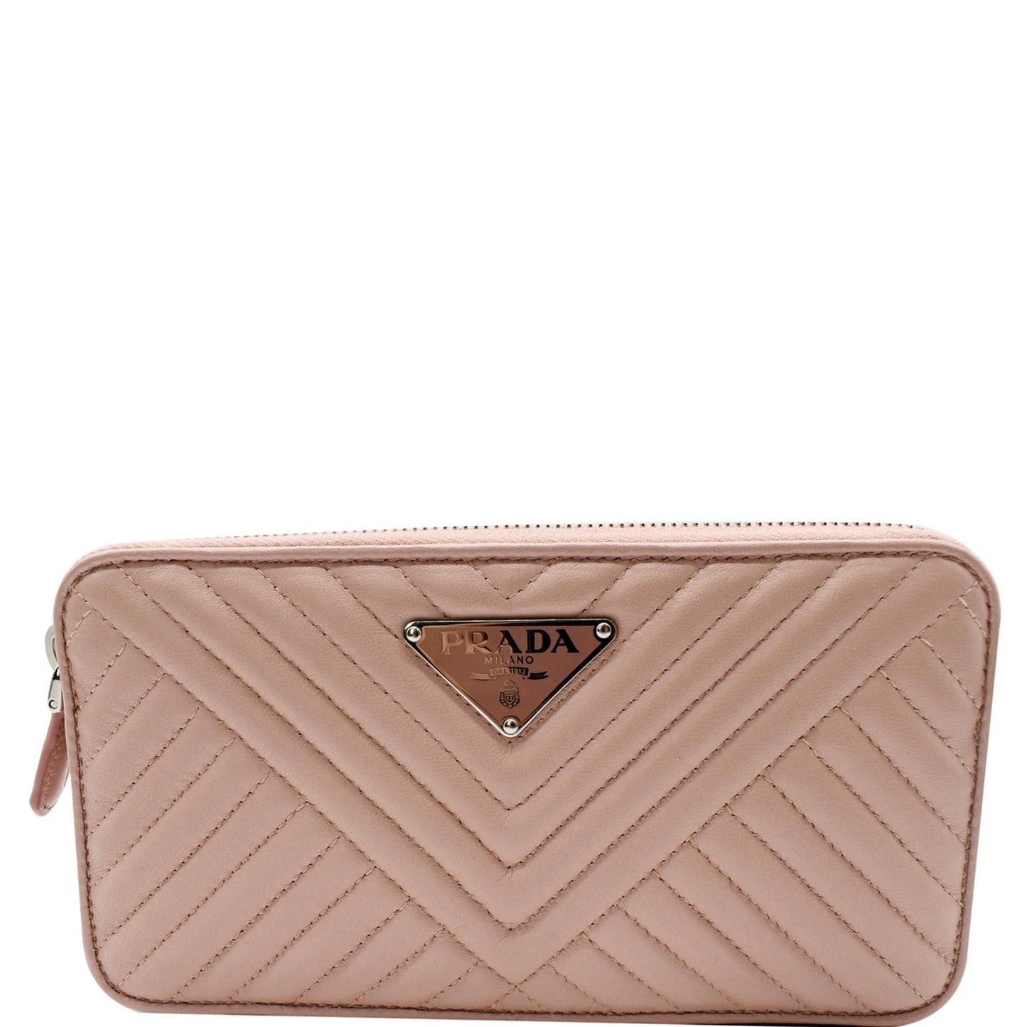 Prada Nappa Impunture Bandoliera Crossbody Bag Orchidea Leather Mini