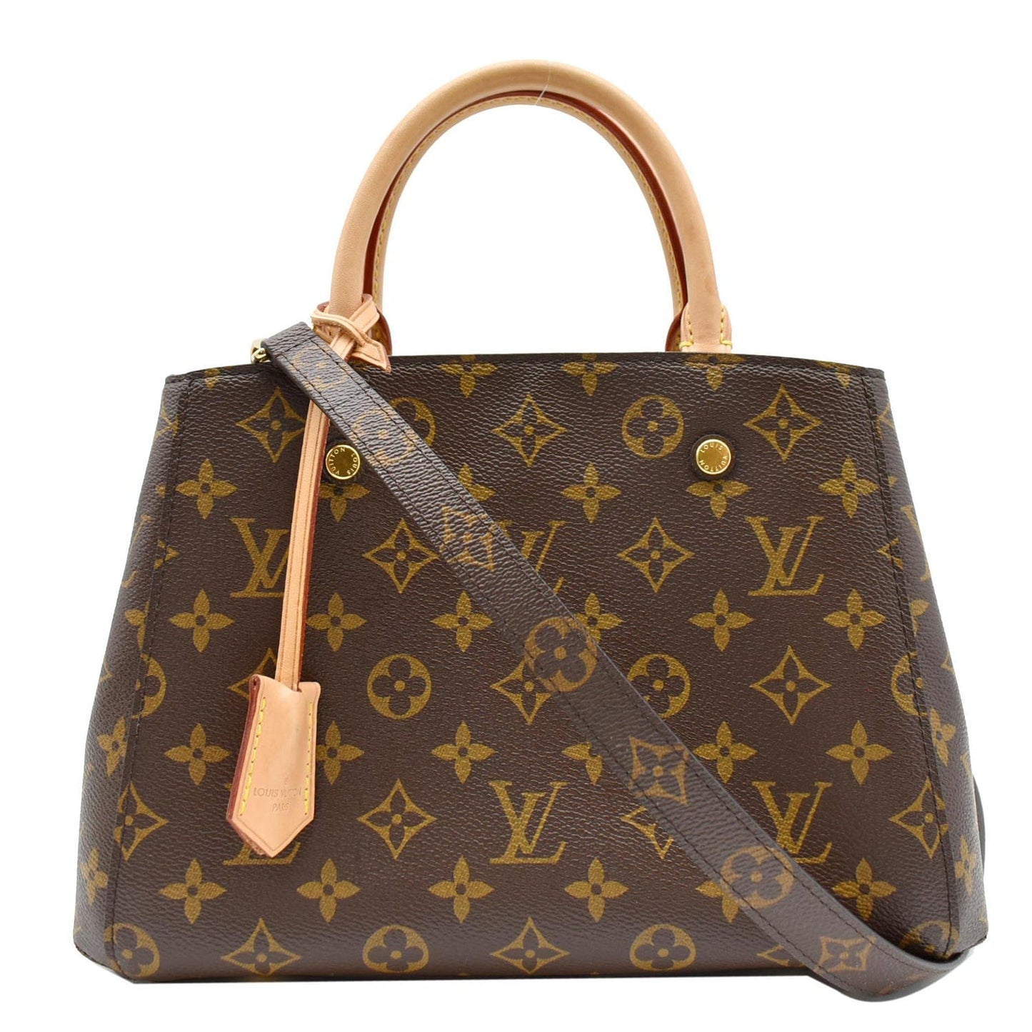 Louis Montaigne Bb Satchel Bag Canvas Monogram Travel Bag