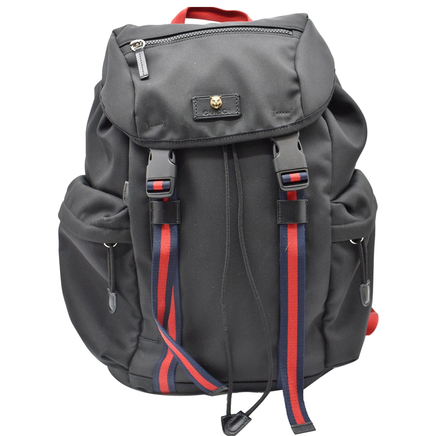 Gucci Techno Fabric Backpack Bag Canvas Black