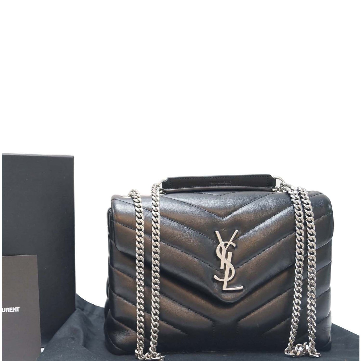 Saint Loulou Calfskin Shoulder Bag Matelasse Monogram