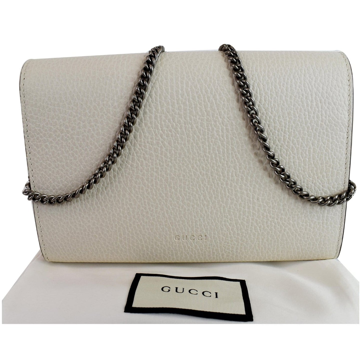 Gucci Dionysus Chain Shoulder Bag Leather White
