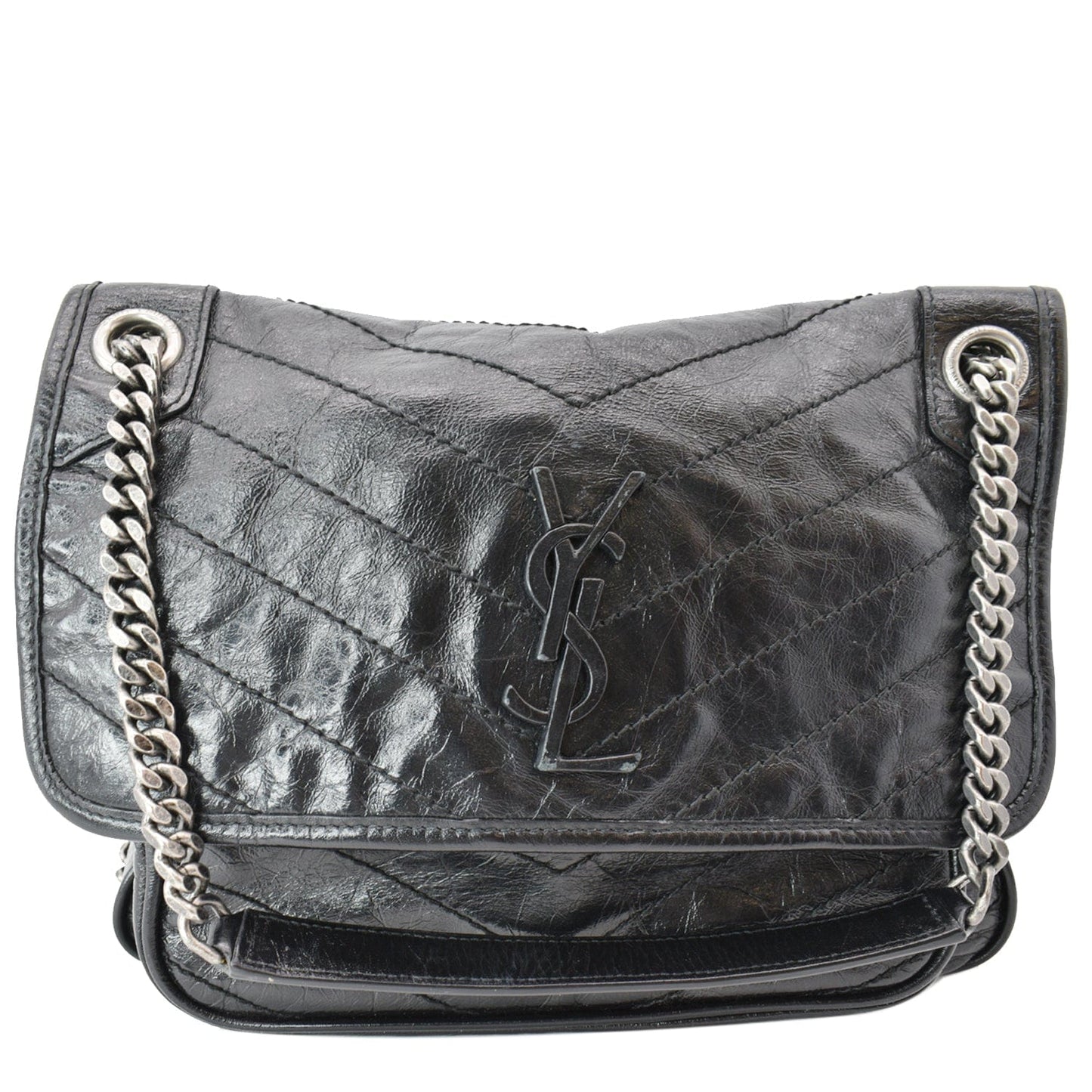 YSL Saint Laurent Saint Niki Crossbody Bag New Year Deals Leather Black