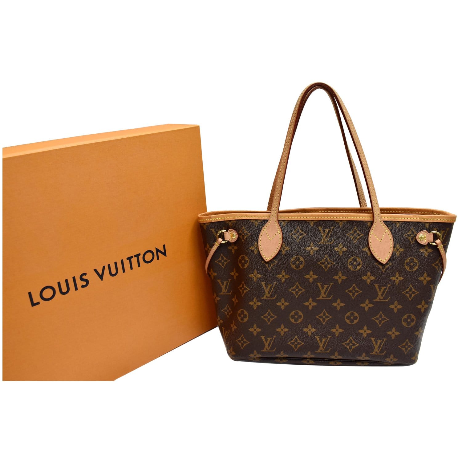 Louis Neverfull Pm Tote Bag Canvas Monogram Shoulder Bag