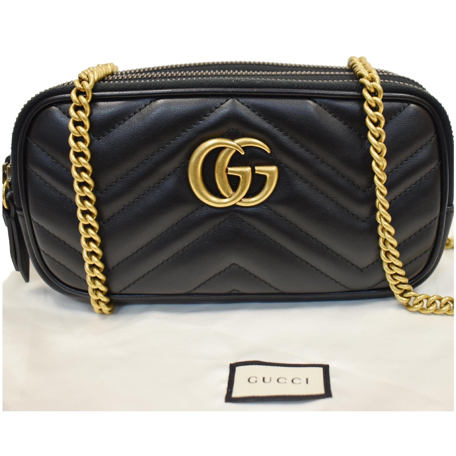 Gucci Marmont Crossbody Bag Black Mini