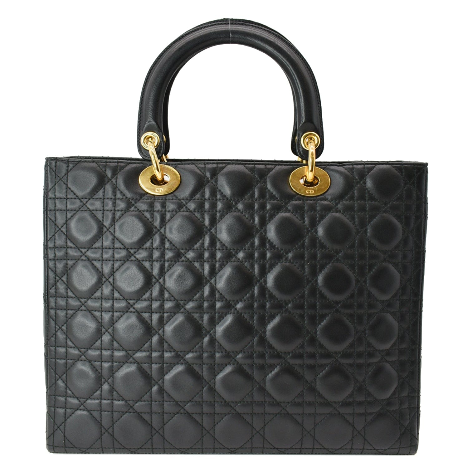 Dior Lady Cannage Shoulder Bag Black Large