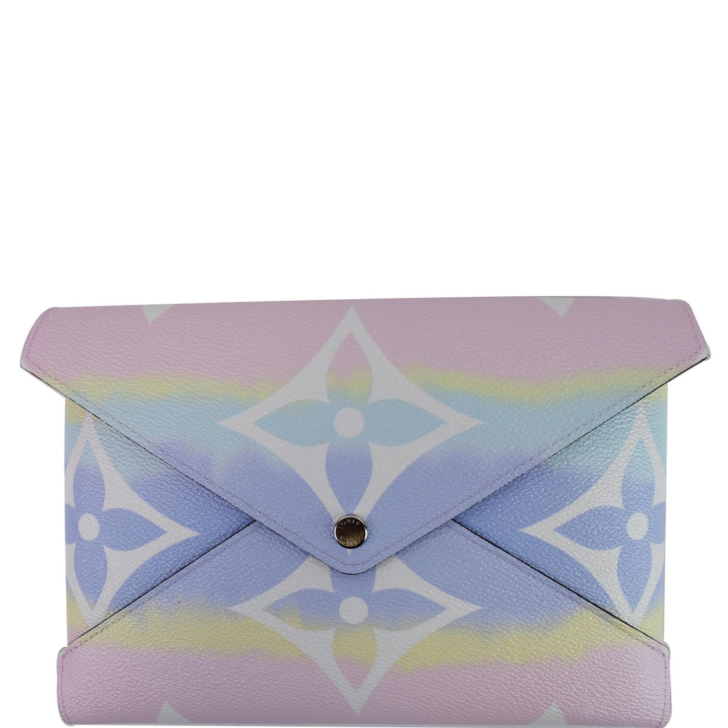 Louis Kirigami Pochette Escale Clutch Pastel Monogram Large Clutch Bag