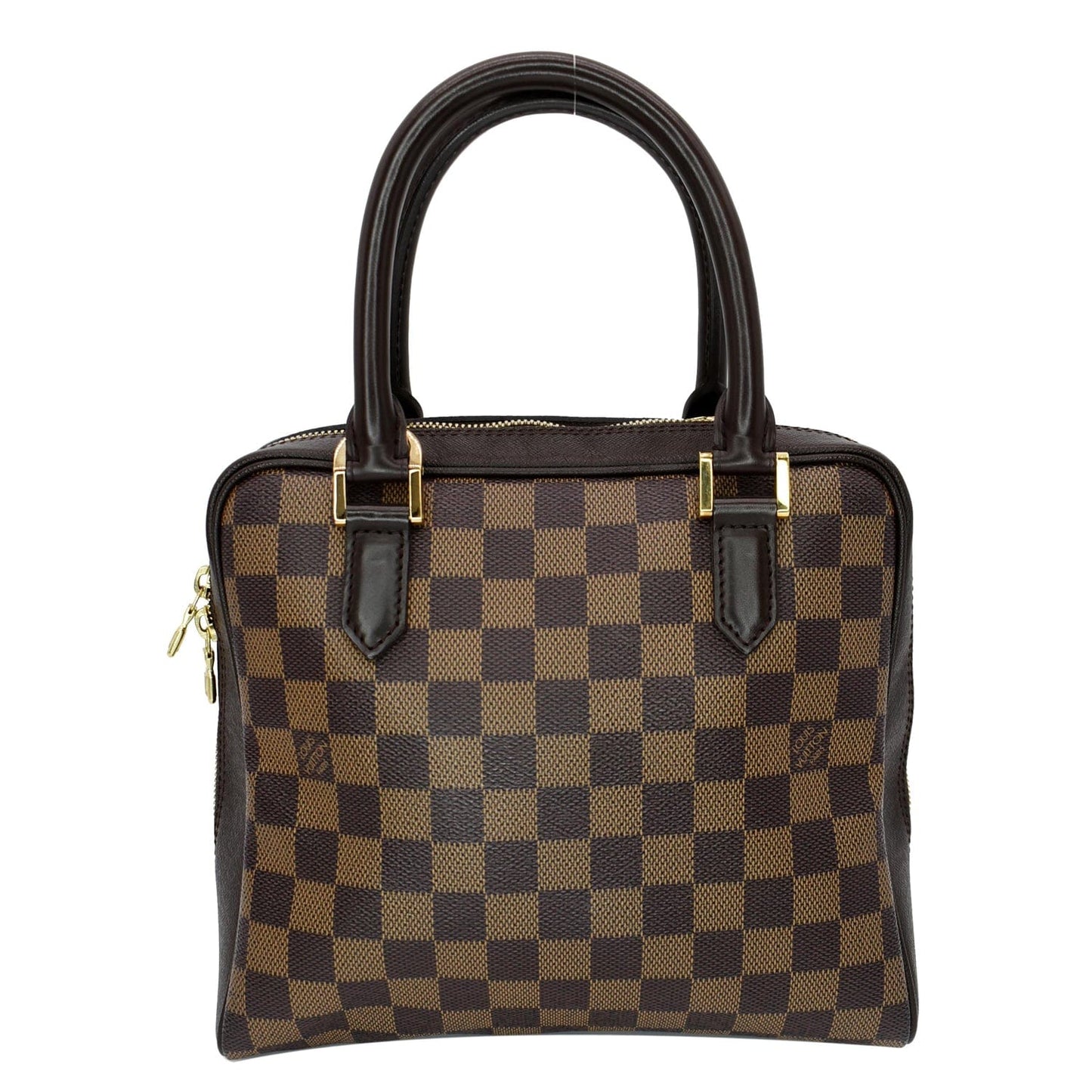Louis Brera Damier Ebene Satchel Bag Brown Travel Bag