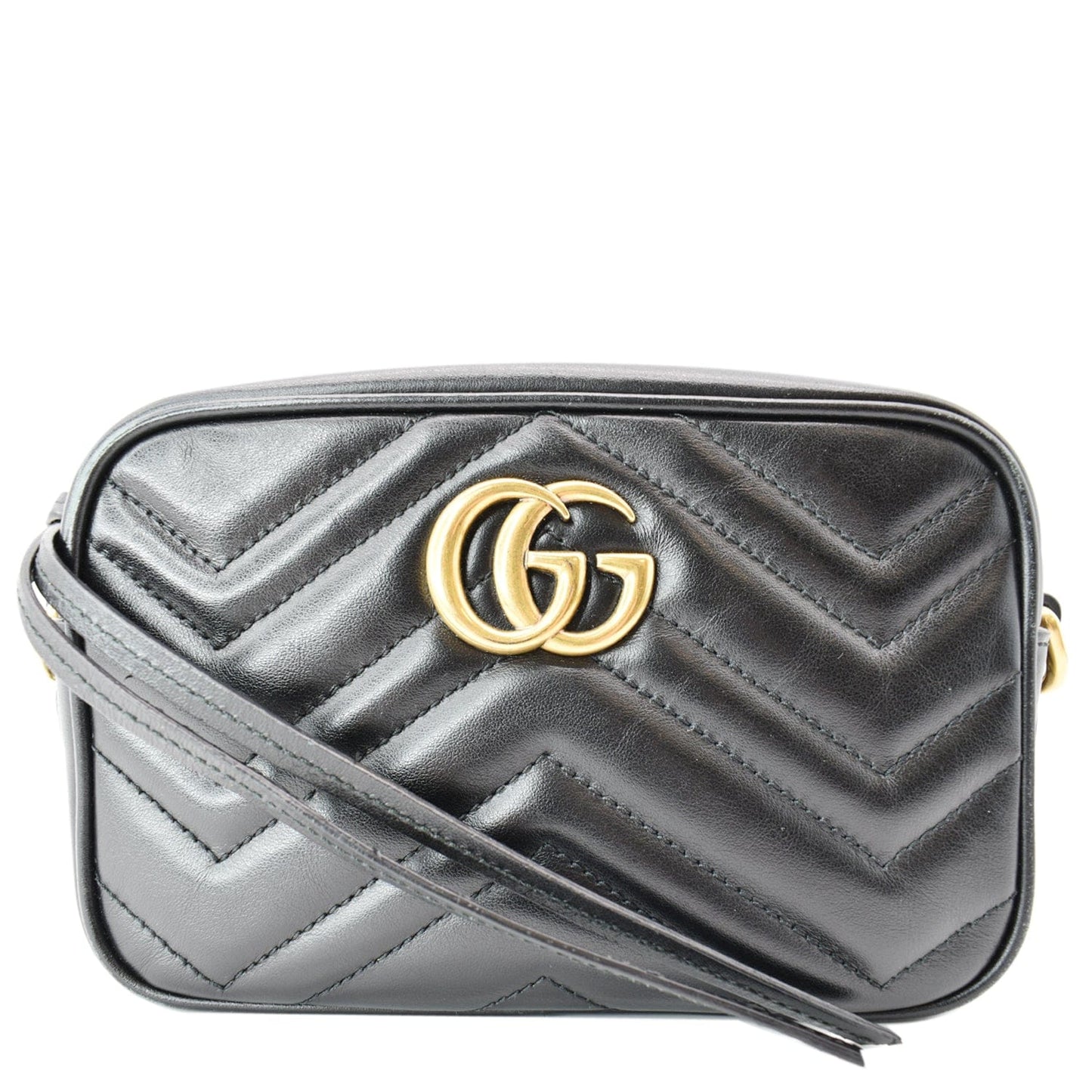 Gucci Marmont Mini Crossbody Bag Leather Matelasse Mini Crossbody