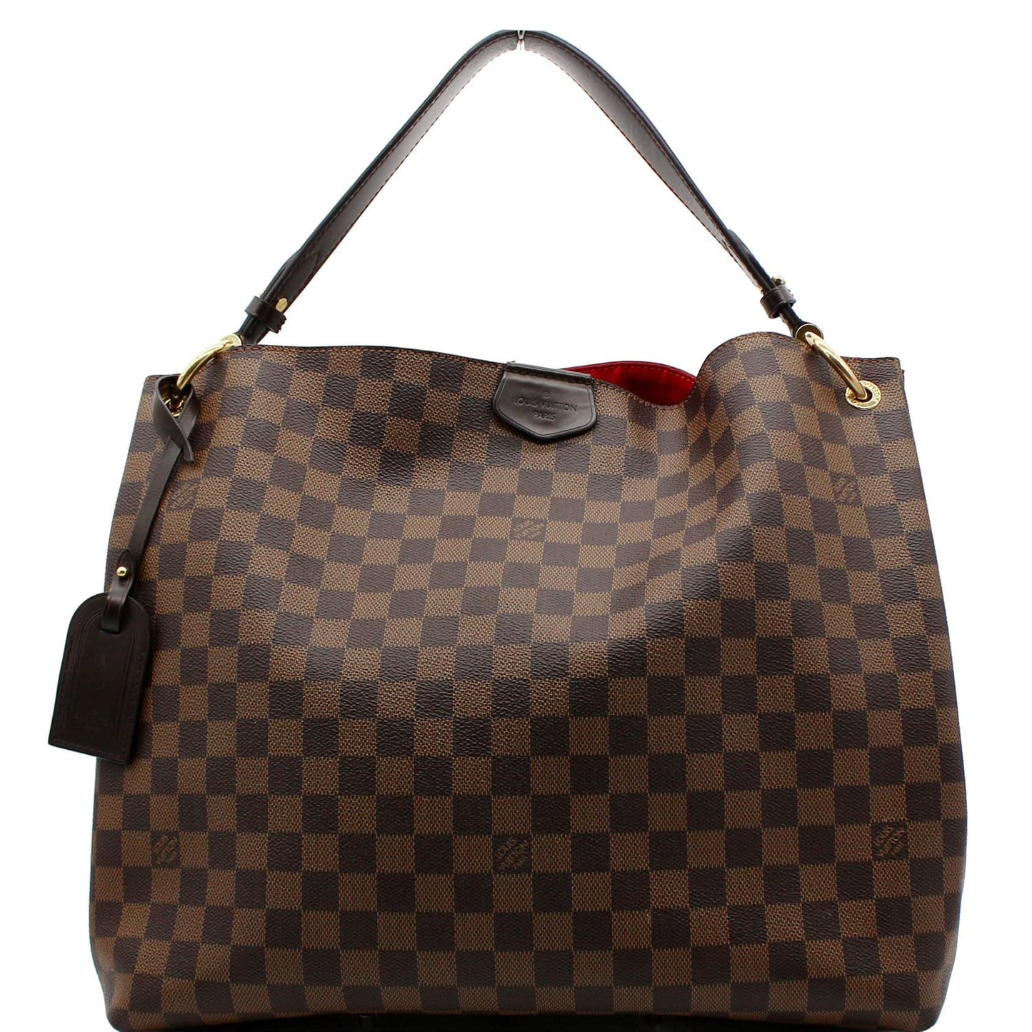 Louis Graceful Mm Damier Ebene Shoulder Bag Brown Brown 5
