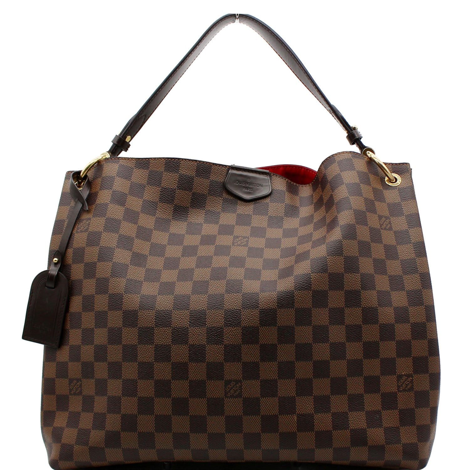 Louis Graceful Mm Damier Ebene Shoulder Bag Brown Brown 5