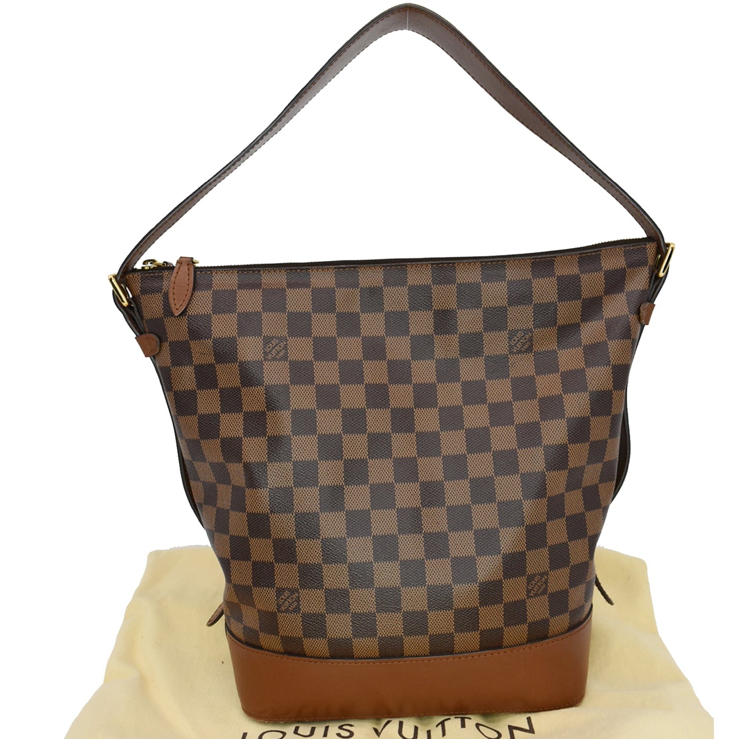 Louis Diane Damier Ebene Shoulder Bag Brown
