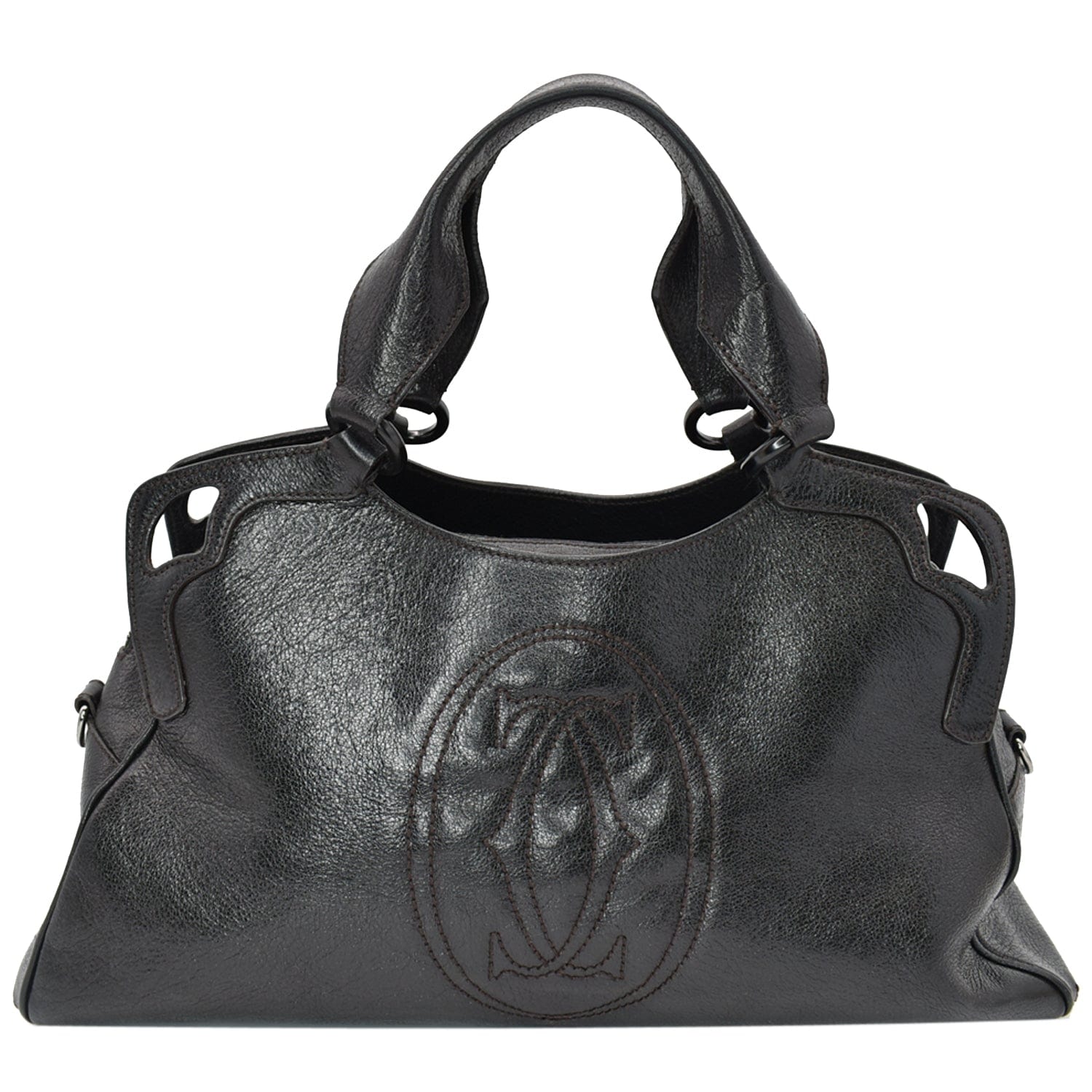 Marcello De Cartier Shoulder Bag Leather Black