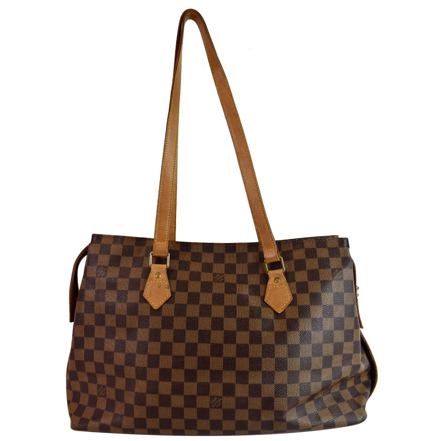 Louis Chelsea Damier Ebene Shoulder Bag Brown