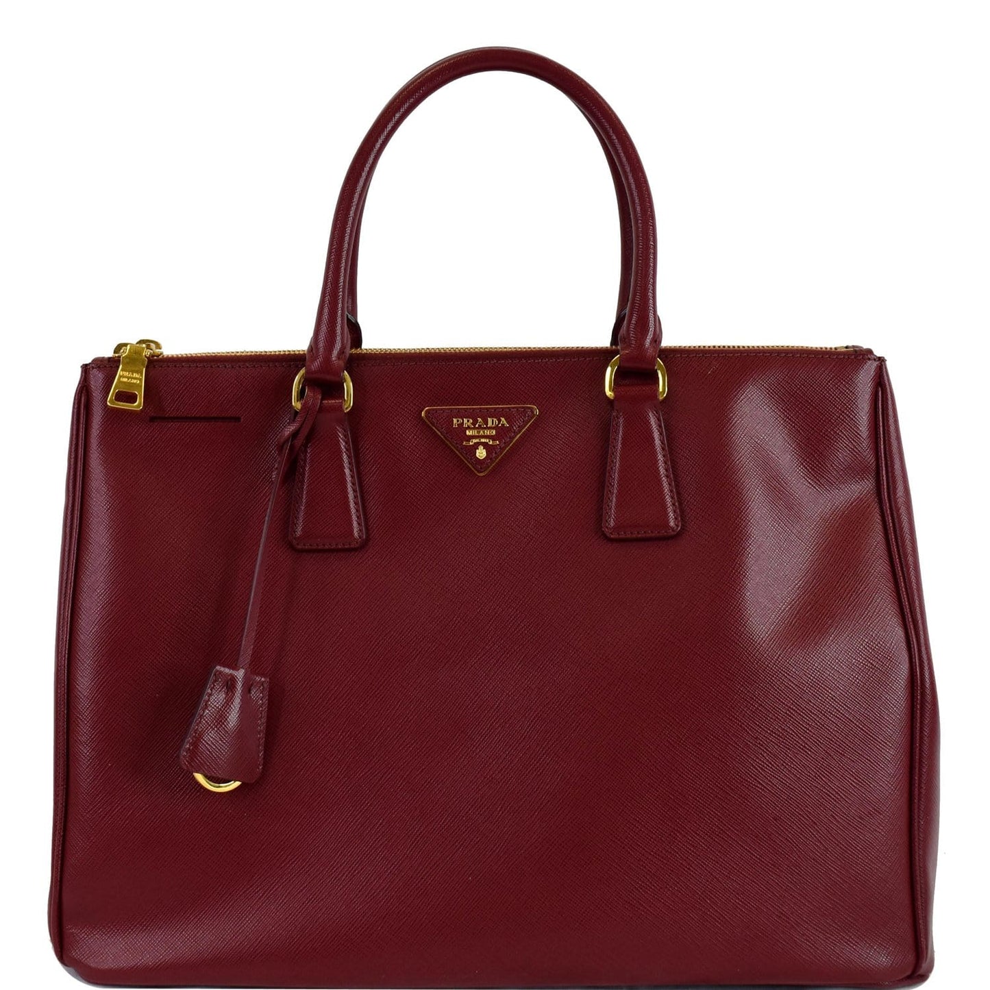 Prada Lux Saffiano Tote Bag Leather Red
