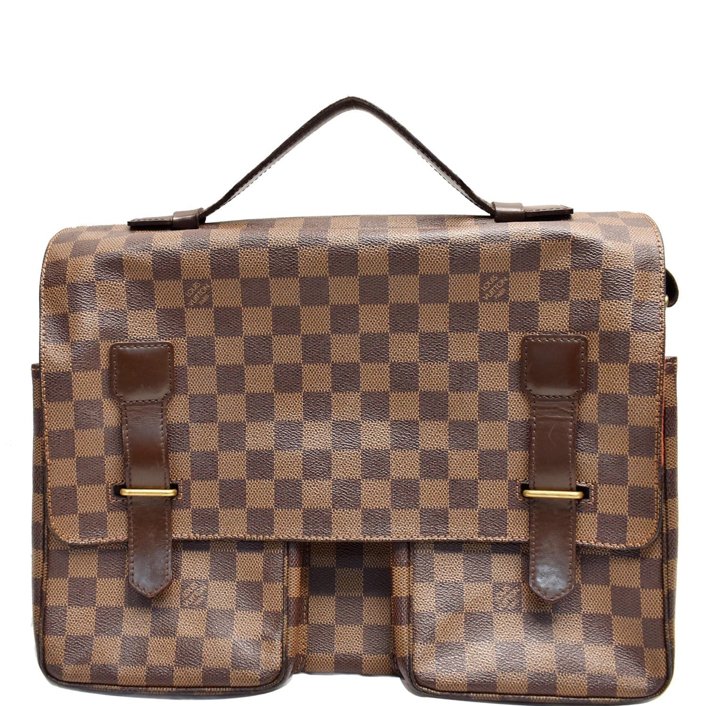 Louis Broadway Damier Ebene Messenger Bag Brown Travel Bag