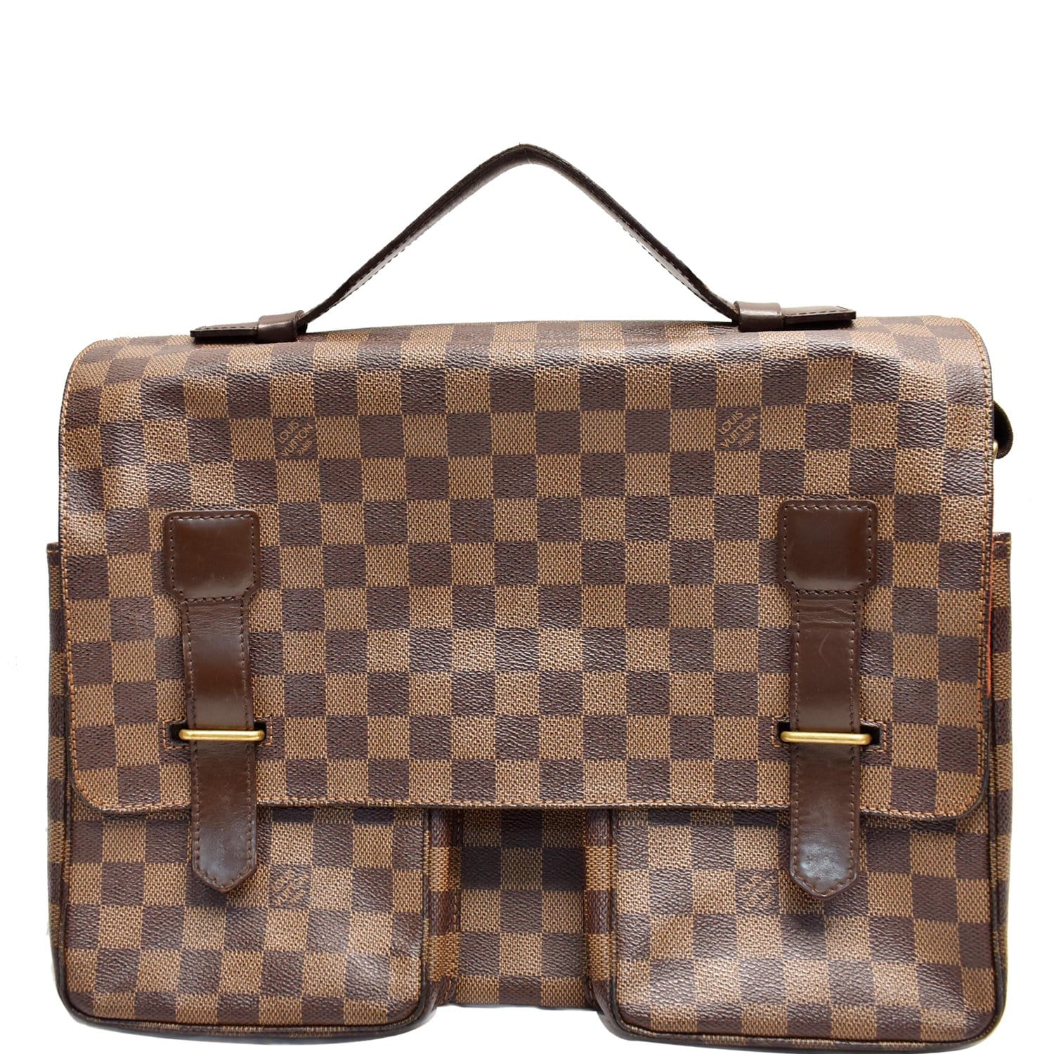 Louis Broadway Damier Ebene Messenger Bag Brown Travel Bag