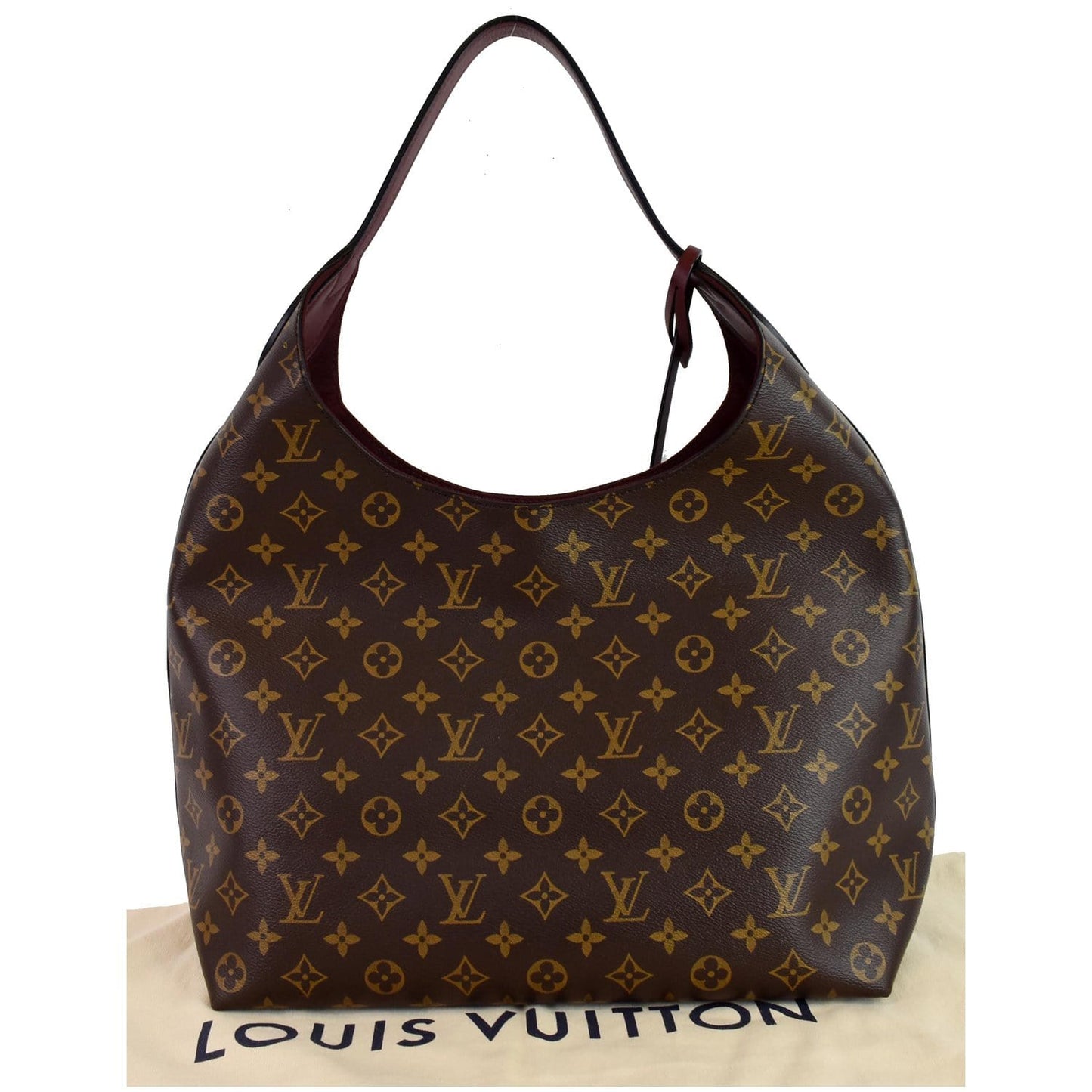 Louis Flower Hobo Shoulder Hobo Bag Canvas Monogram Shoulder Bag
