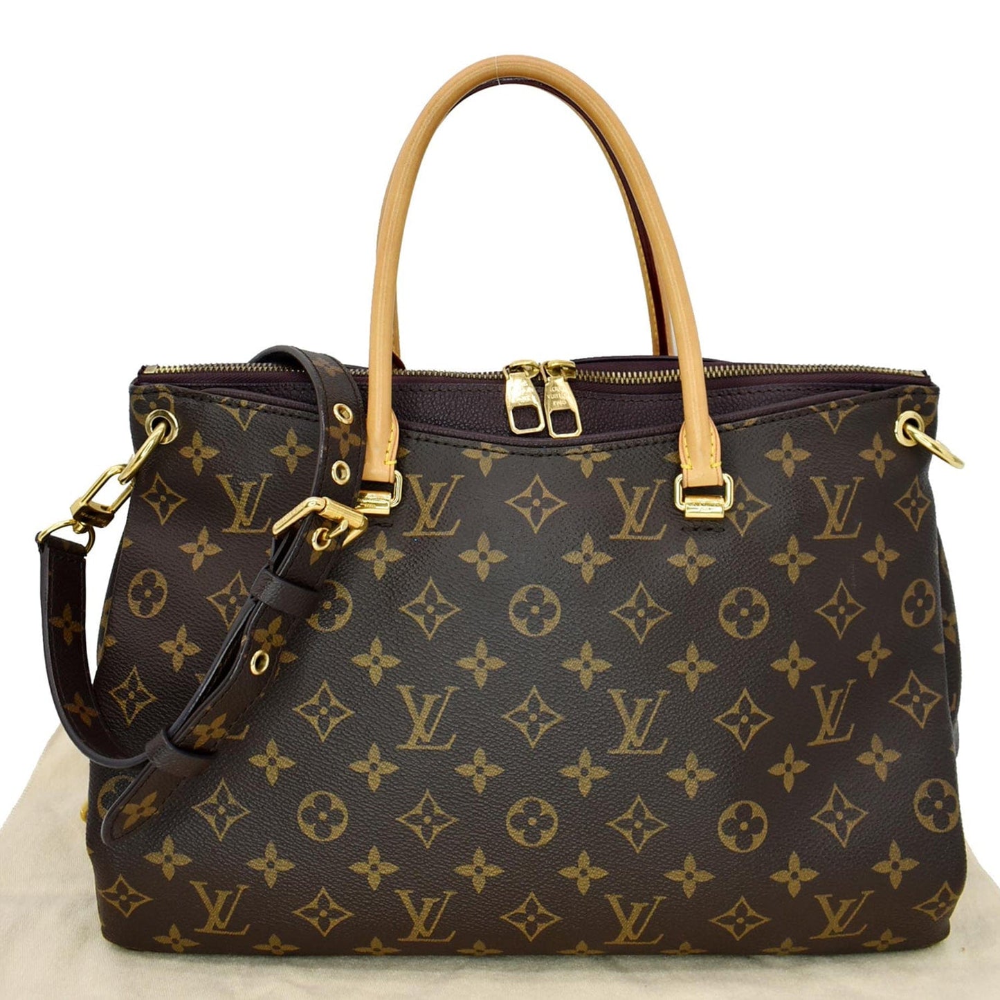 Louis Pallas Satchel Bag Canvas Monogram Travel Bag