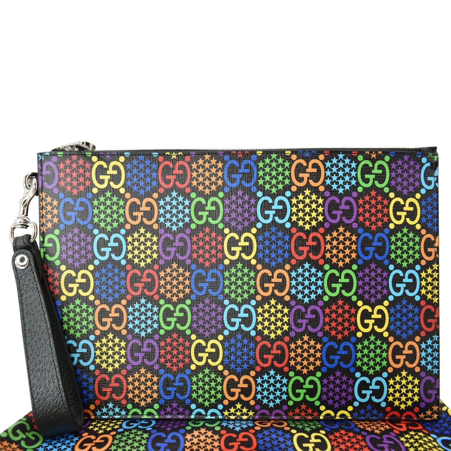 Gucci Psychedelic Supreme Clutch Multicolor Off Canvas Clutch Bag
