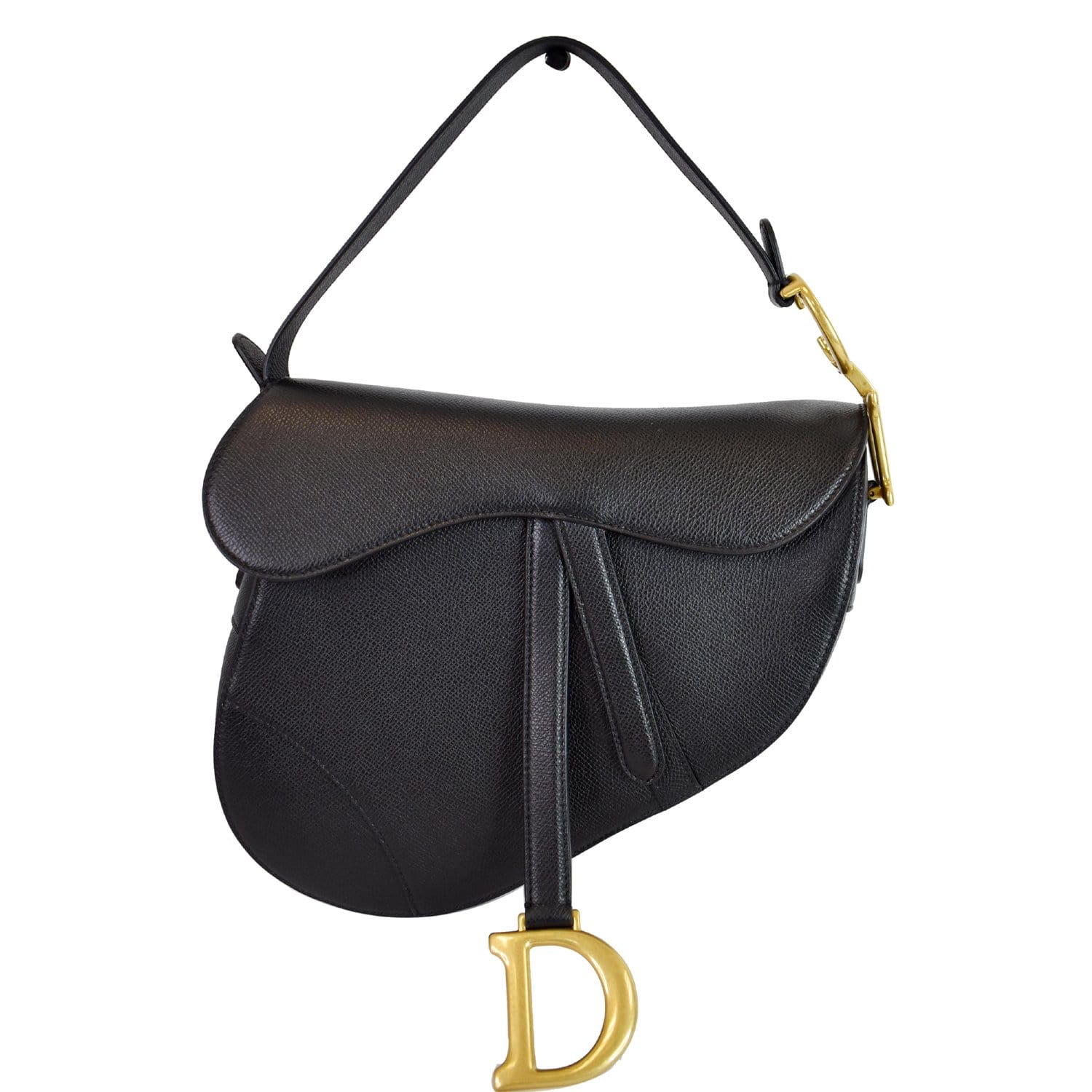 Dior Saddle Shoulder Bag Leather Black