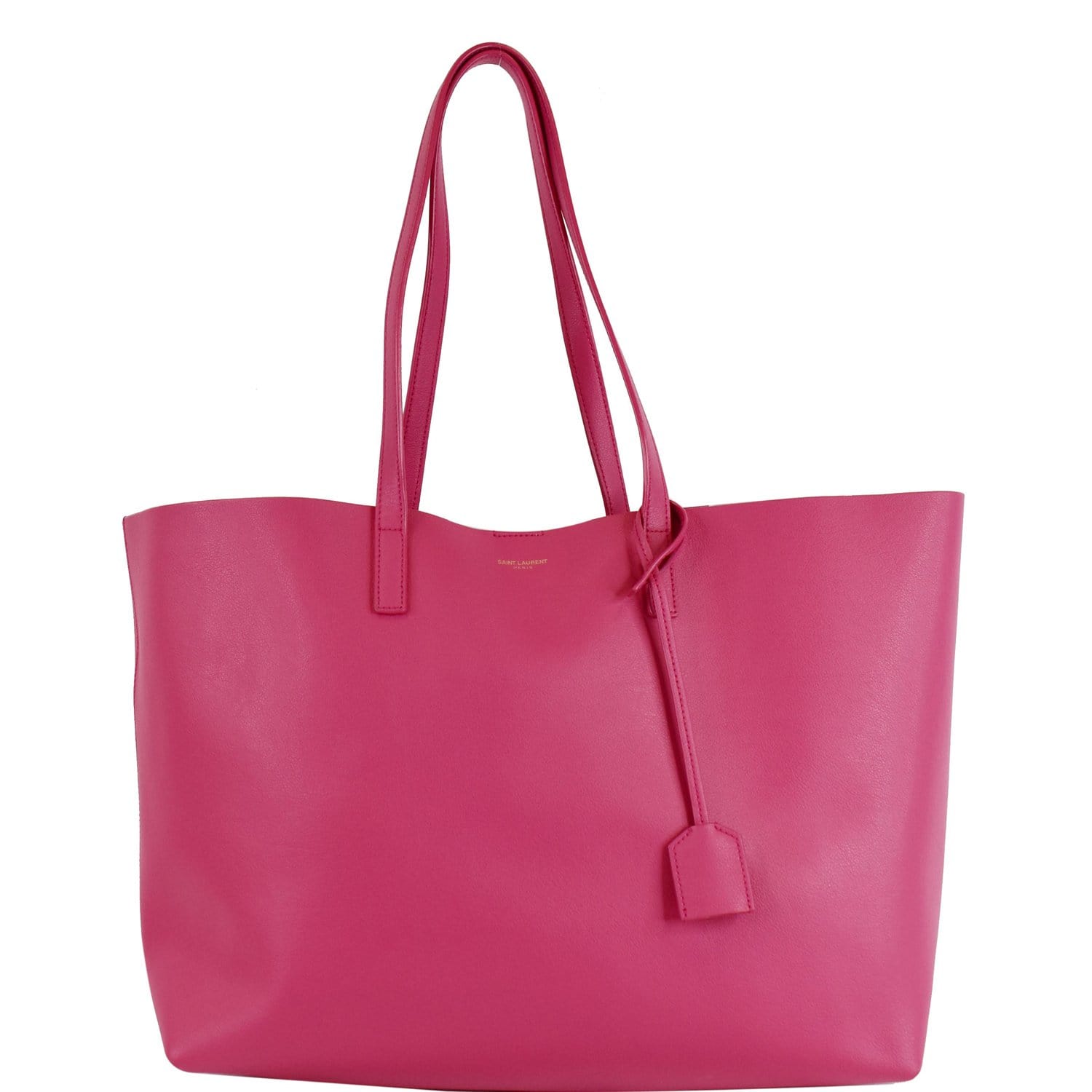 YSL Saint Laurent Saint Shopping Tote Bag Leather Pink