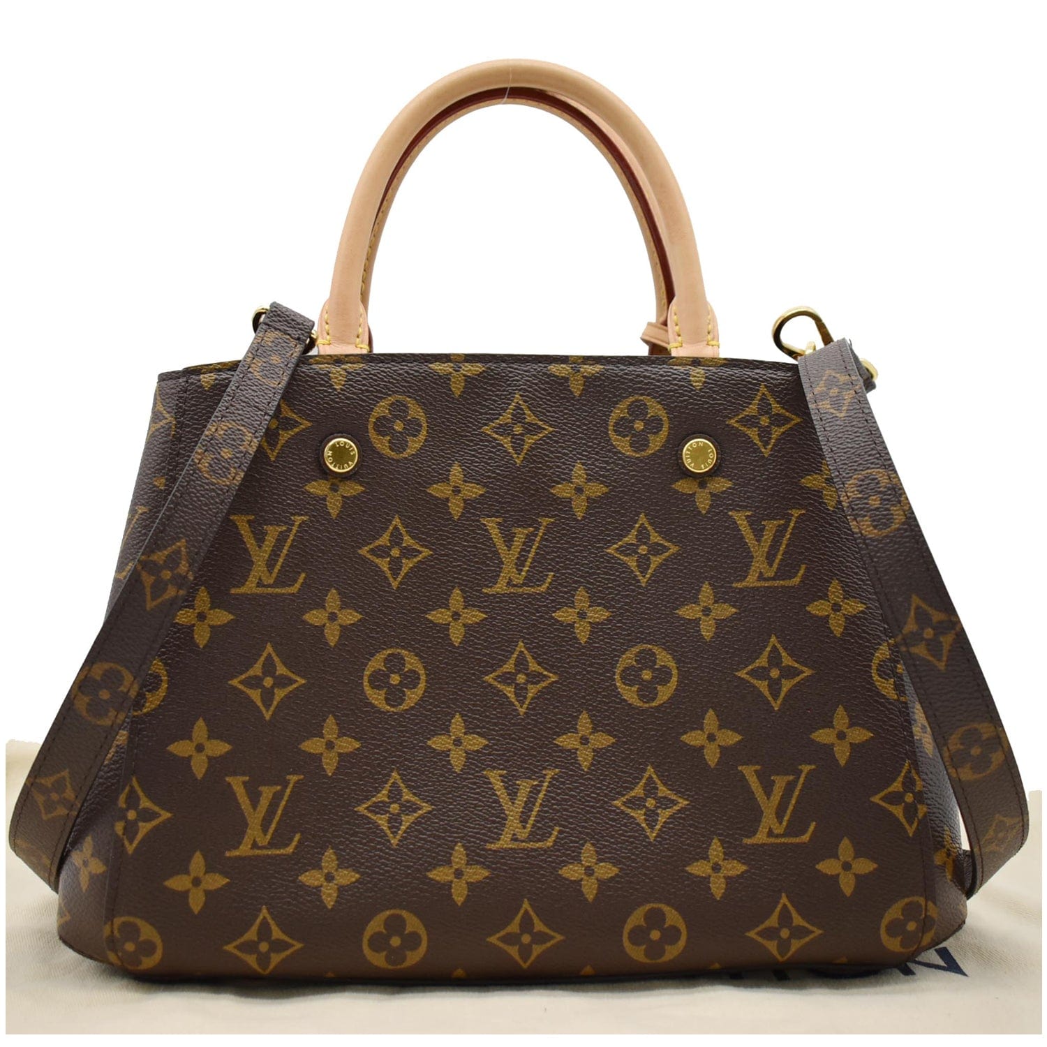 Louis Montaigne Bb Satchel Bag Canvas Monogram Travel Bag