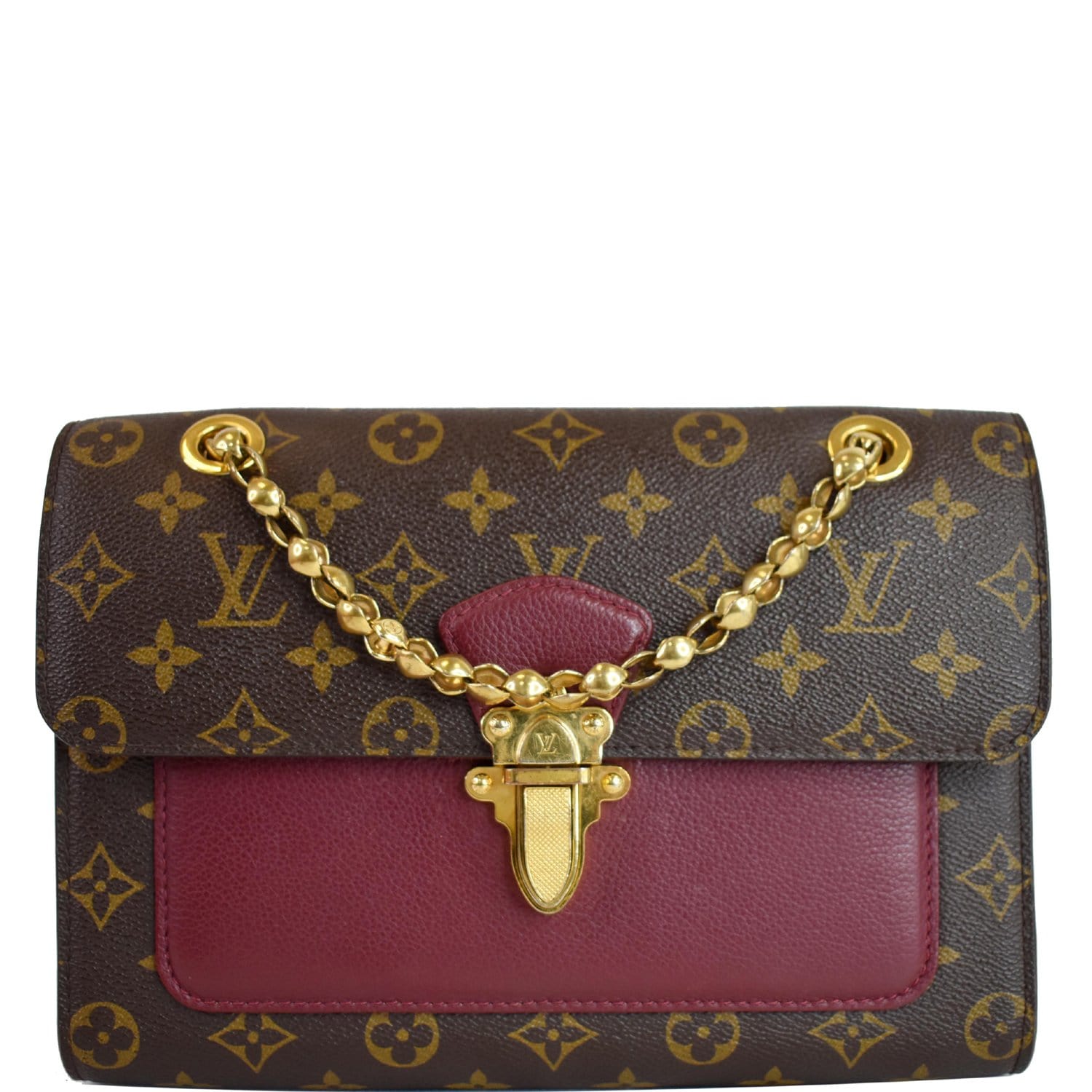 Louis Victoire Shoulder Crossbody Bag Canvas Monogram