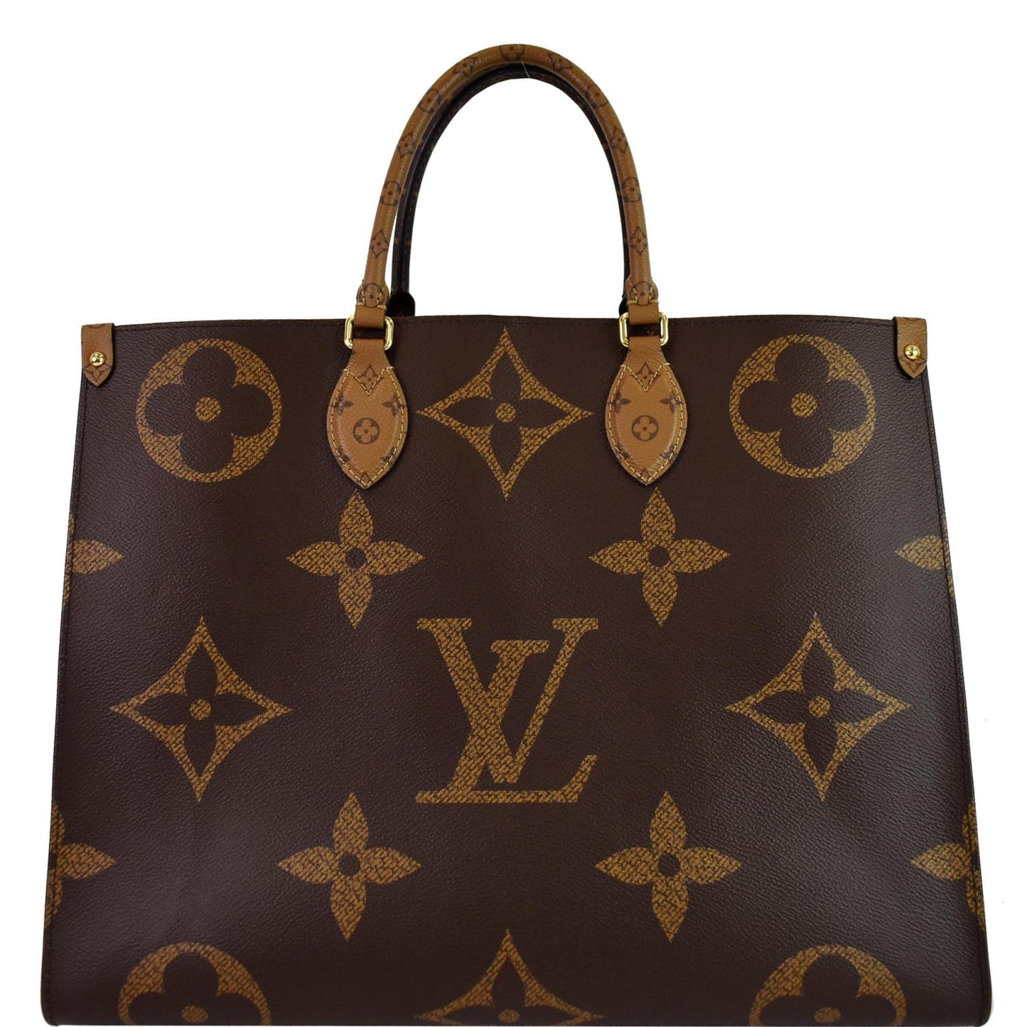 Louis Onthego Gm Reverse Giant Tote Shoulder Canvas Monogram Shoulder Bag