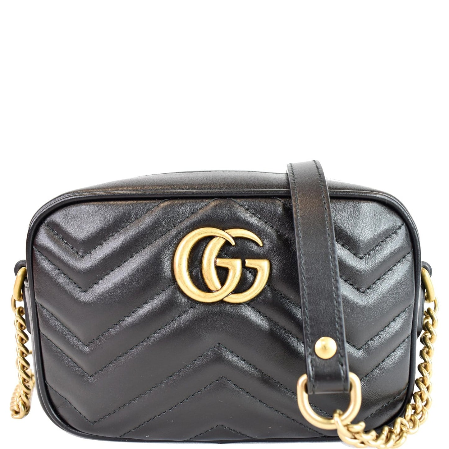 Gucci Marmont Mini Shoulder Bag Leather Matelasse