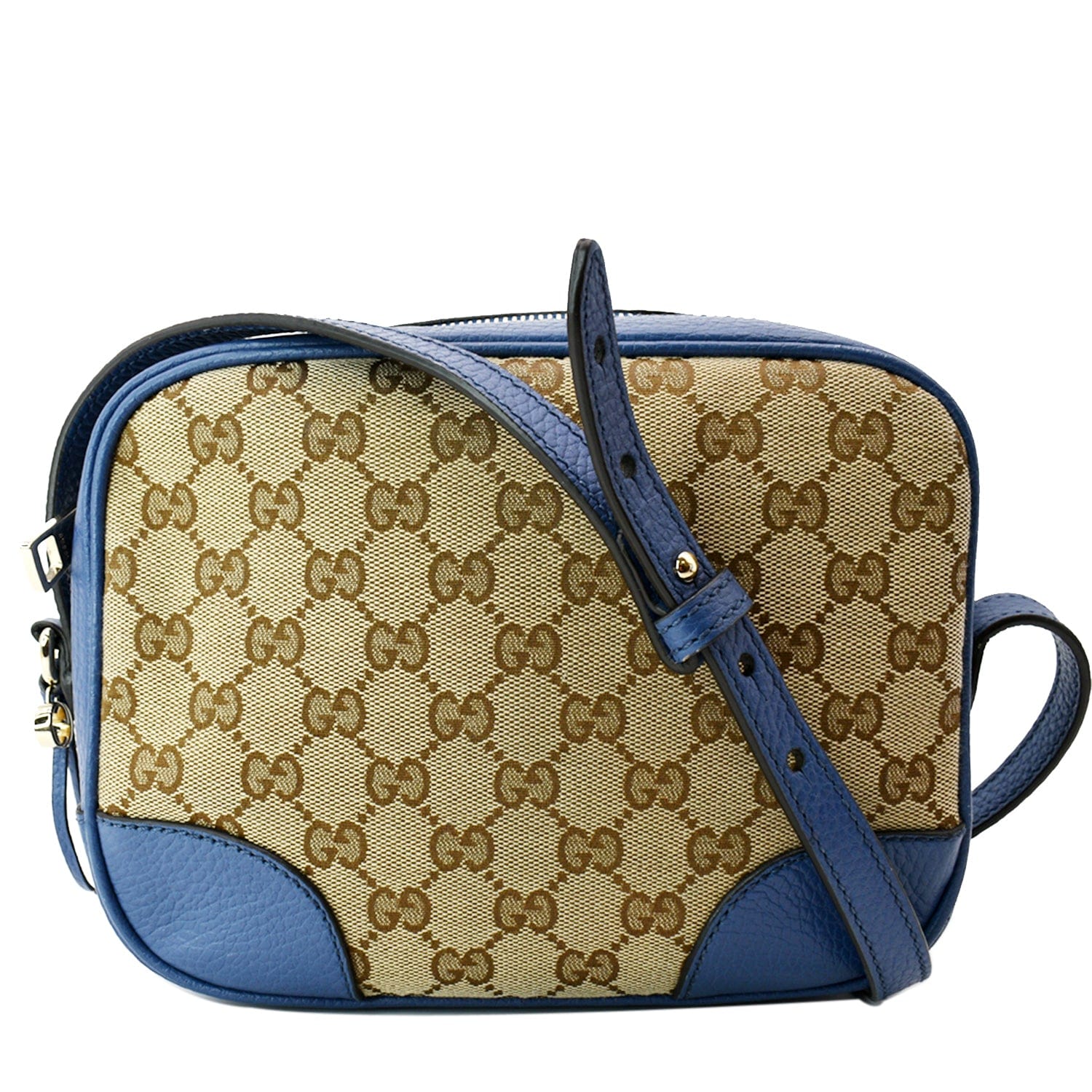 Gucci Bree Crossbody Bag Leather Canvas