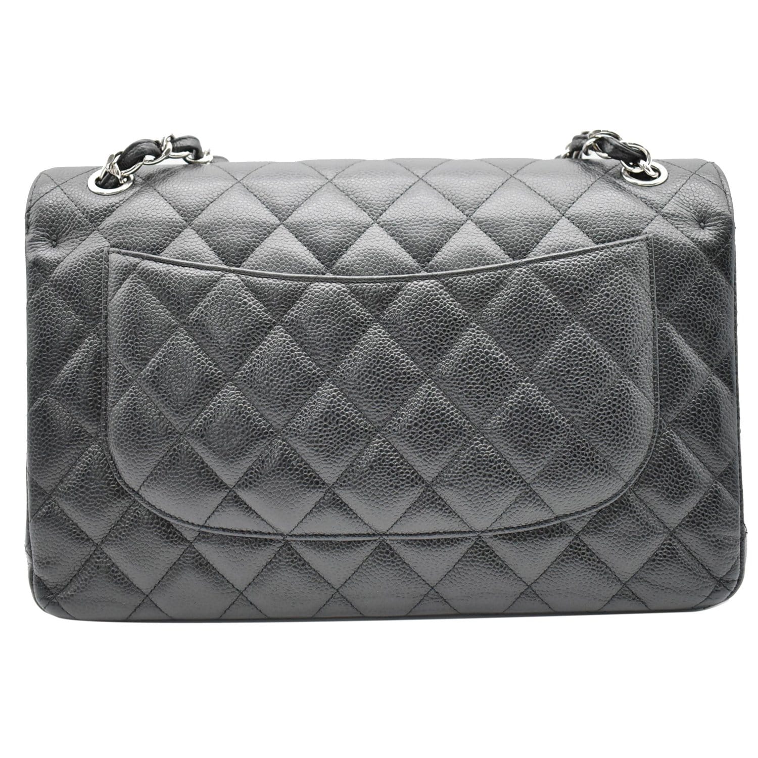 Chanel Jumbo Double Caviar Shoulder Bag Hot Deals Leather Black