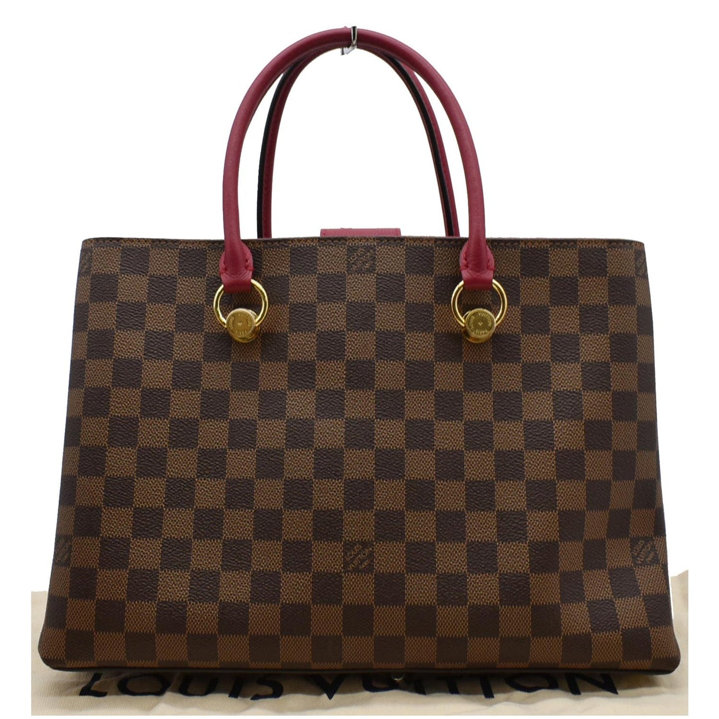 LV Louis Riverside Damier Ebene Shoulder Bag Brown
